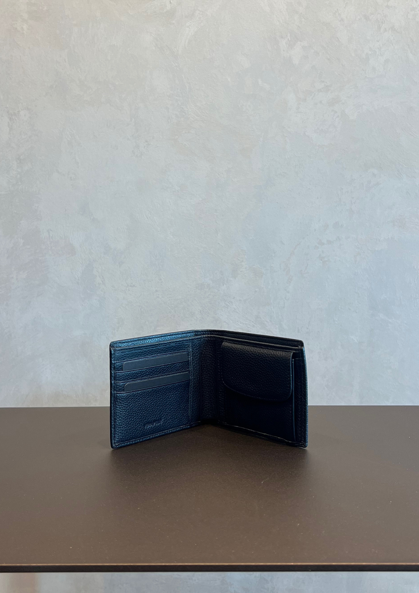 J.D. Whiskey Brand Sour Mash Portafoglio Bi-Fold Nero - Portamonete Con Tasca Per Monete E Porta Carte In Pelle Sintetica - 3