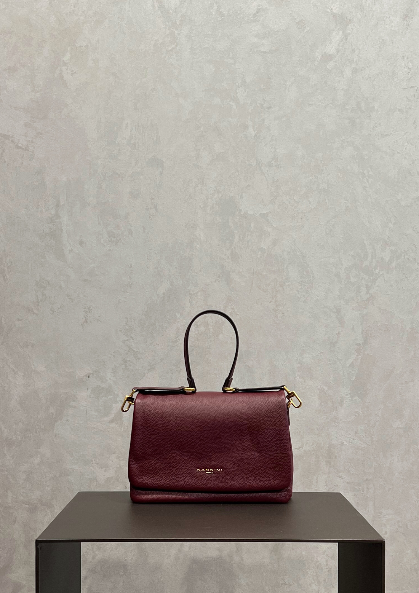 Borsa a spalla Nannini Bice in pelle con tracolla