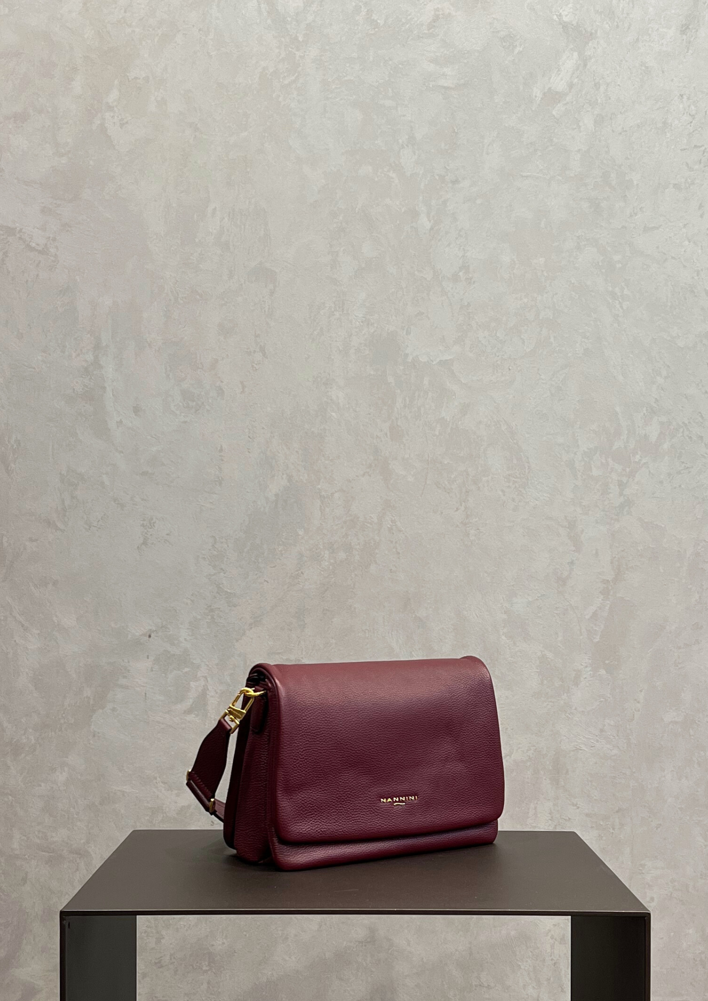 Borsa a spalla Nannini Bice in pelle con tracolla