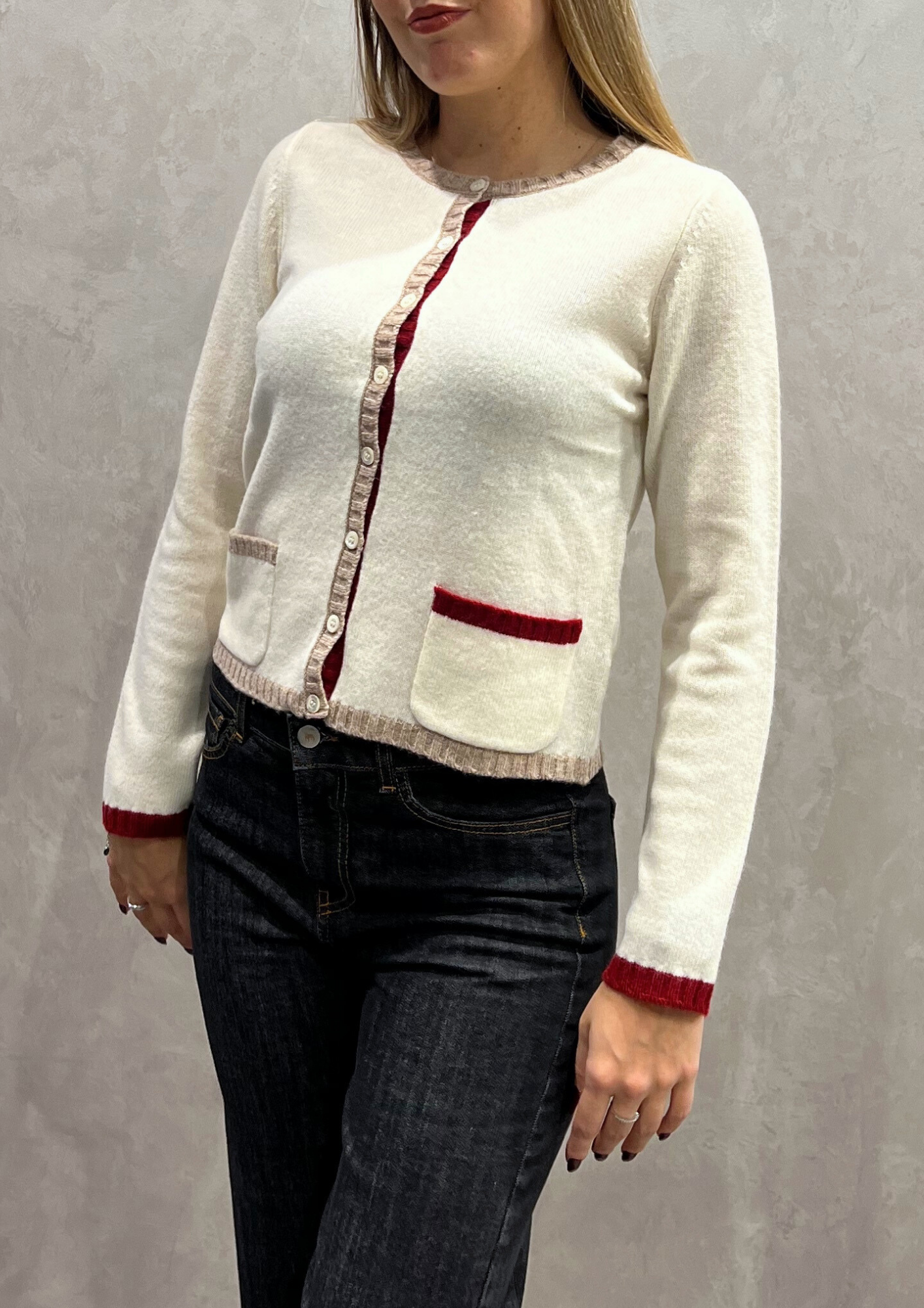 Golfino 100% lana tricolor