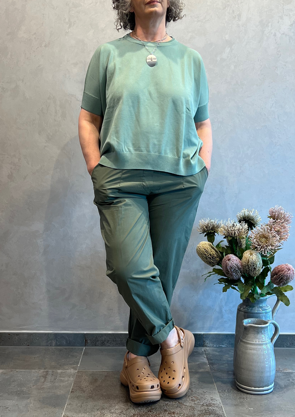 Pantalone balloon in cotone ultraleggero