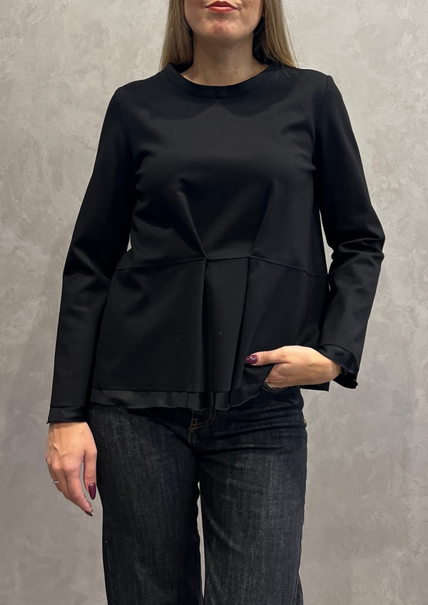 Maglia in Punto Milano con arricciatura