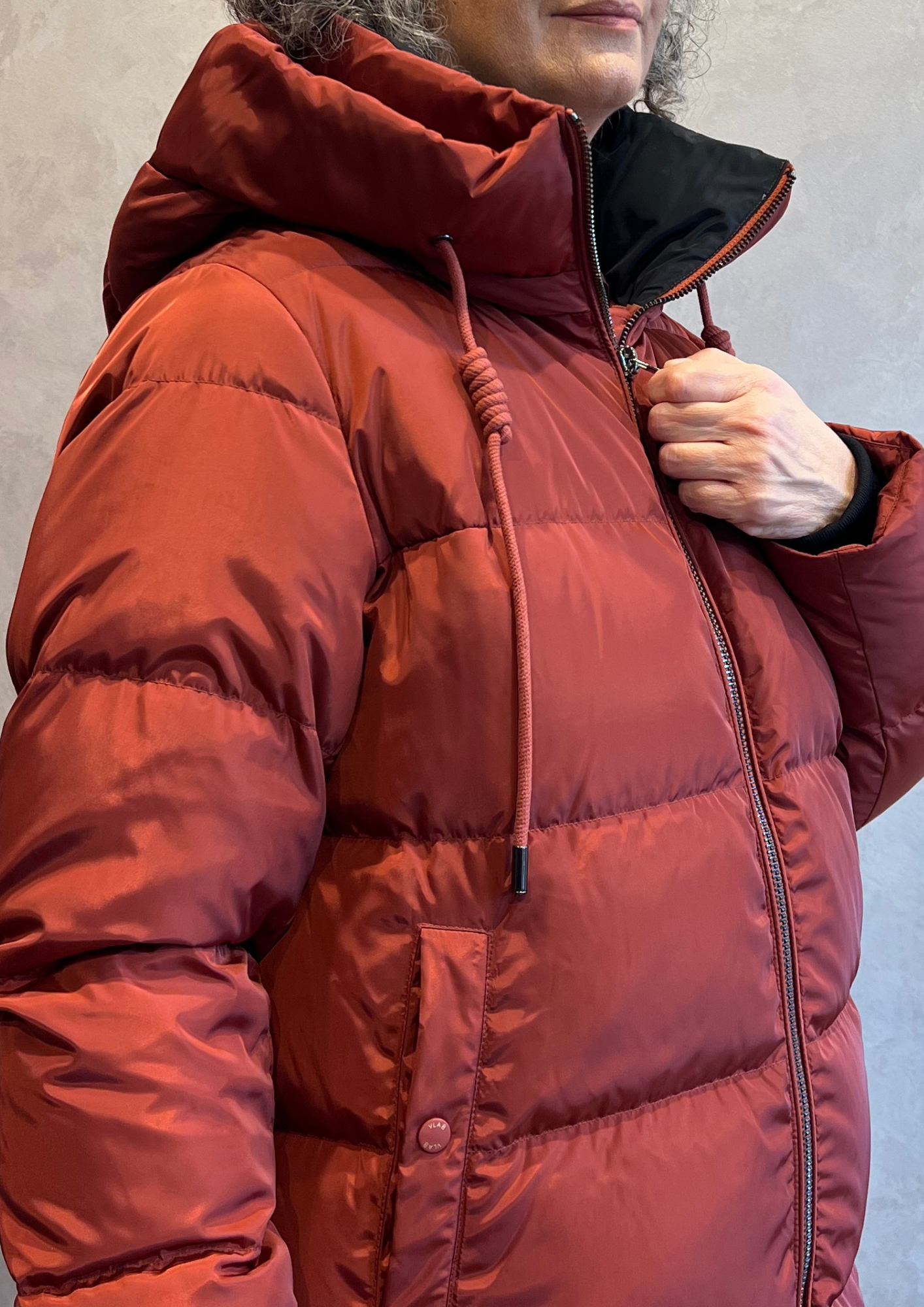 Piumino lungo in vera piuma