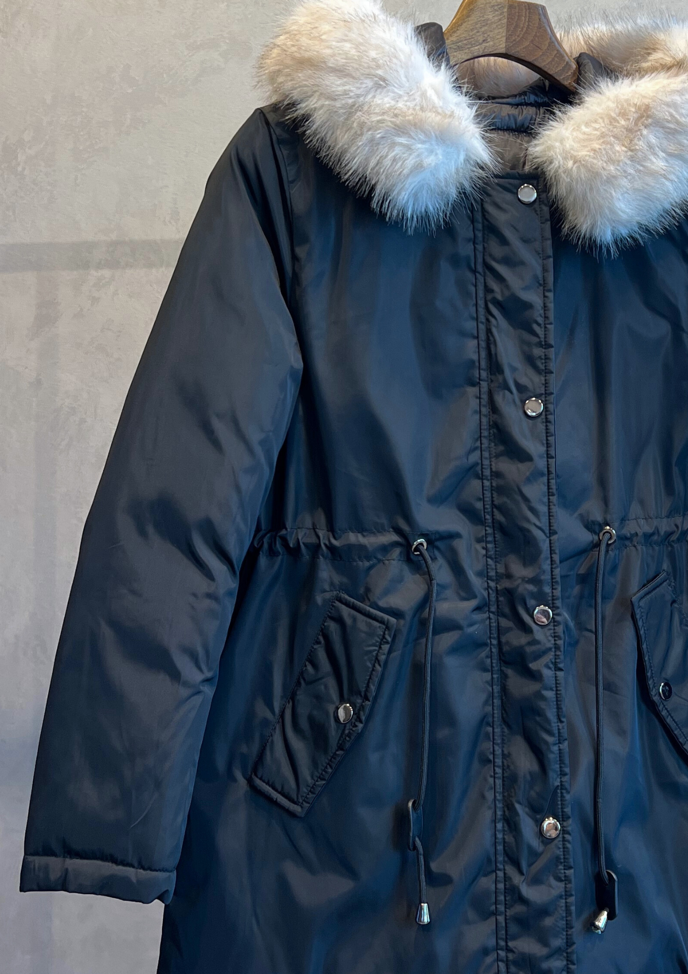 Parka imbottito reversibile double face