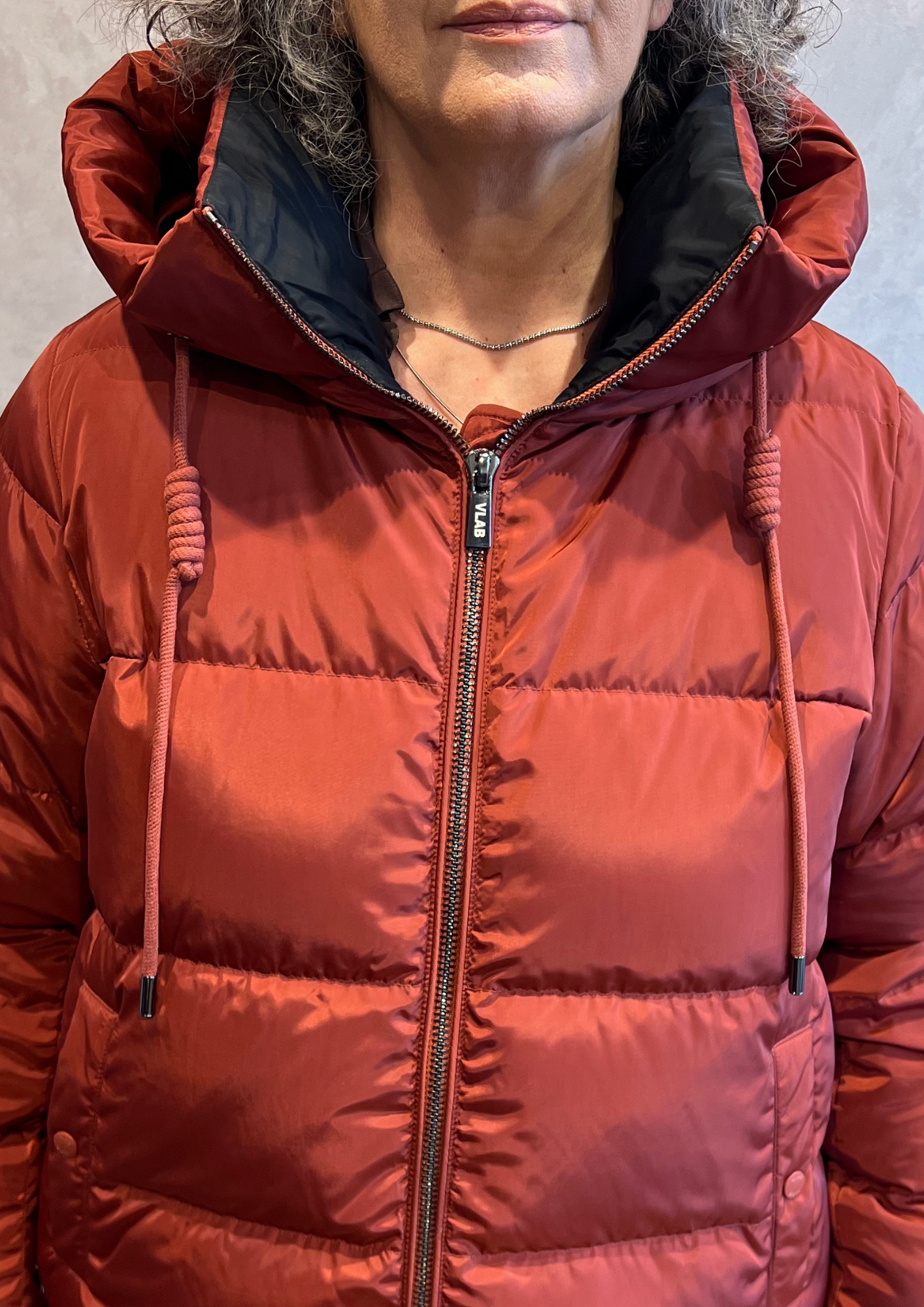 Piumino lungo in vera piuma