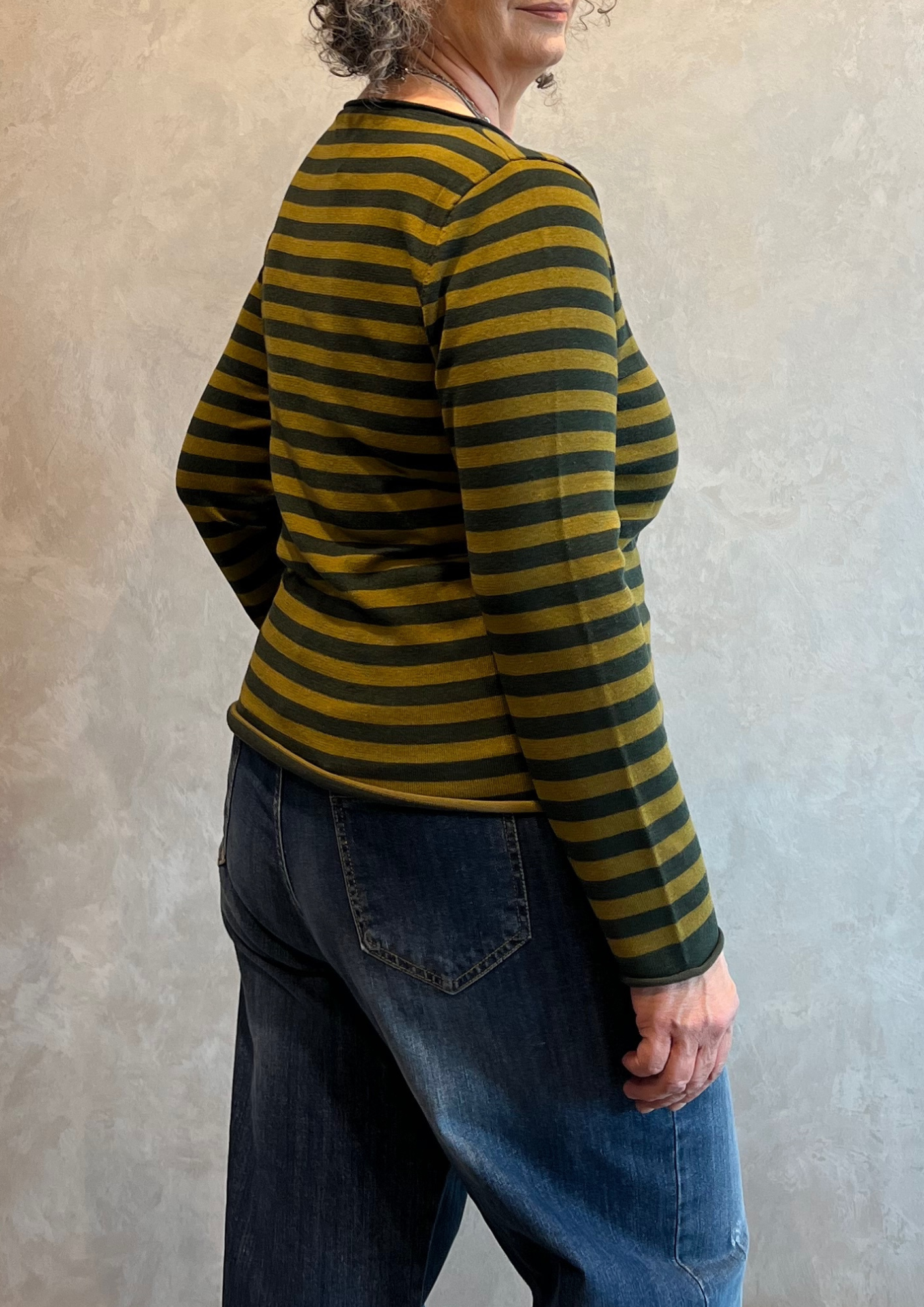 Maglia in misto lanetta a righe