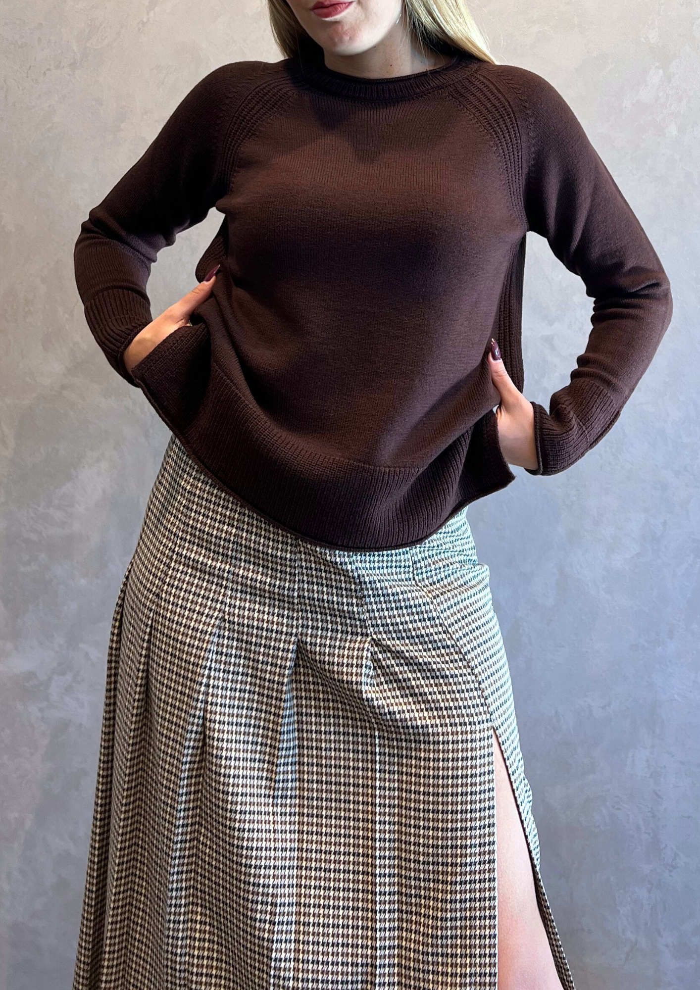 Maglioncino in pura lana vergine taglio dritto