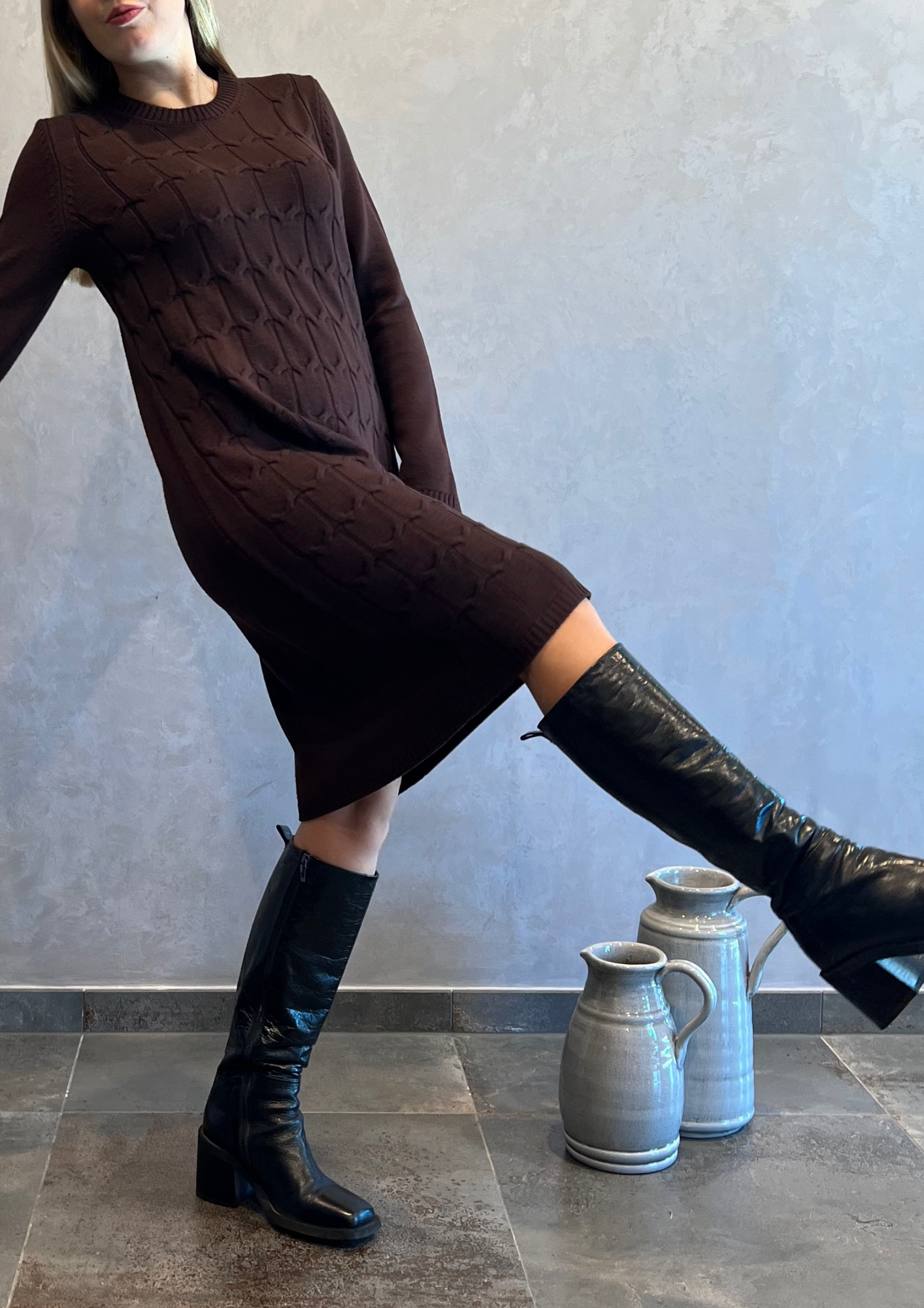 Abito in pura lana vergine taglio dritto