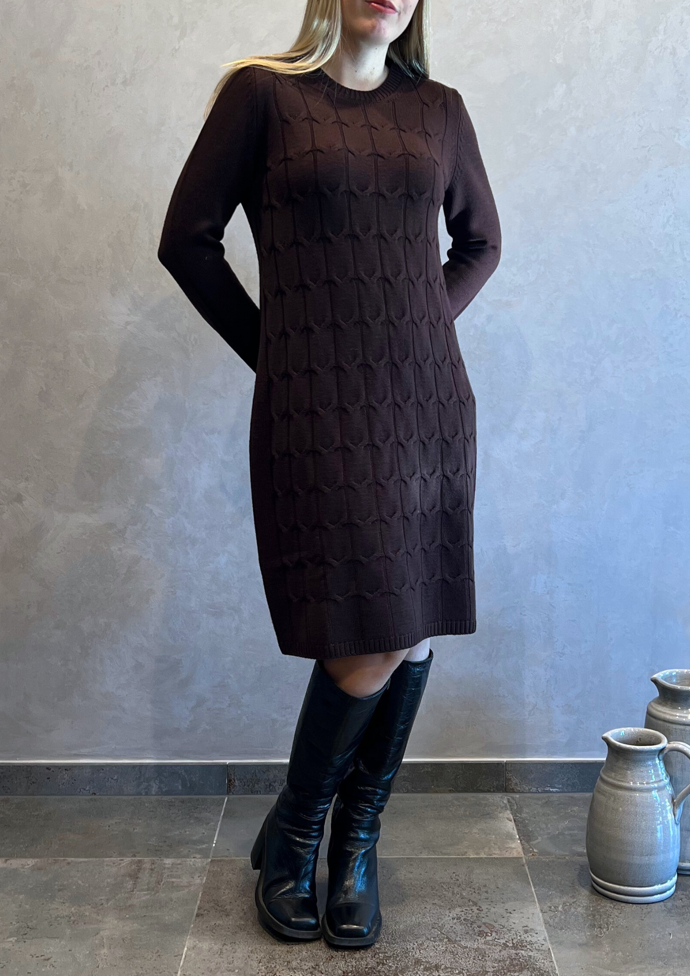 Abito in pura lana vergine taglio dritto