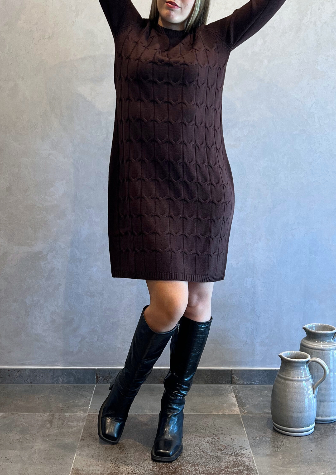 Abito in pura lana vergine taglio dritto