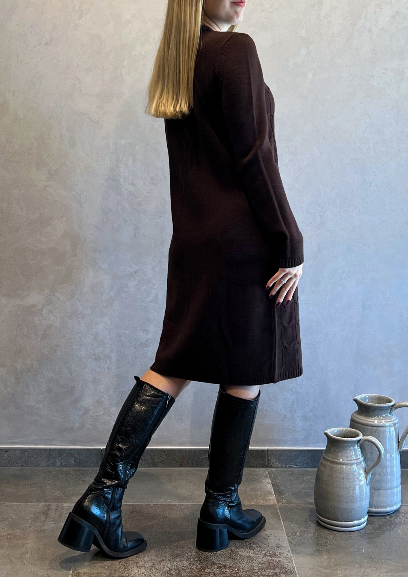 Abito in pura lana vergine taglio dritto