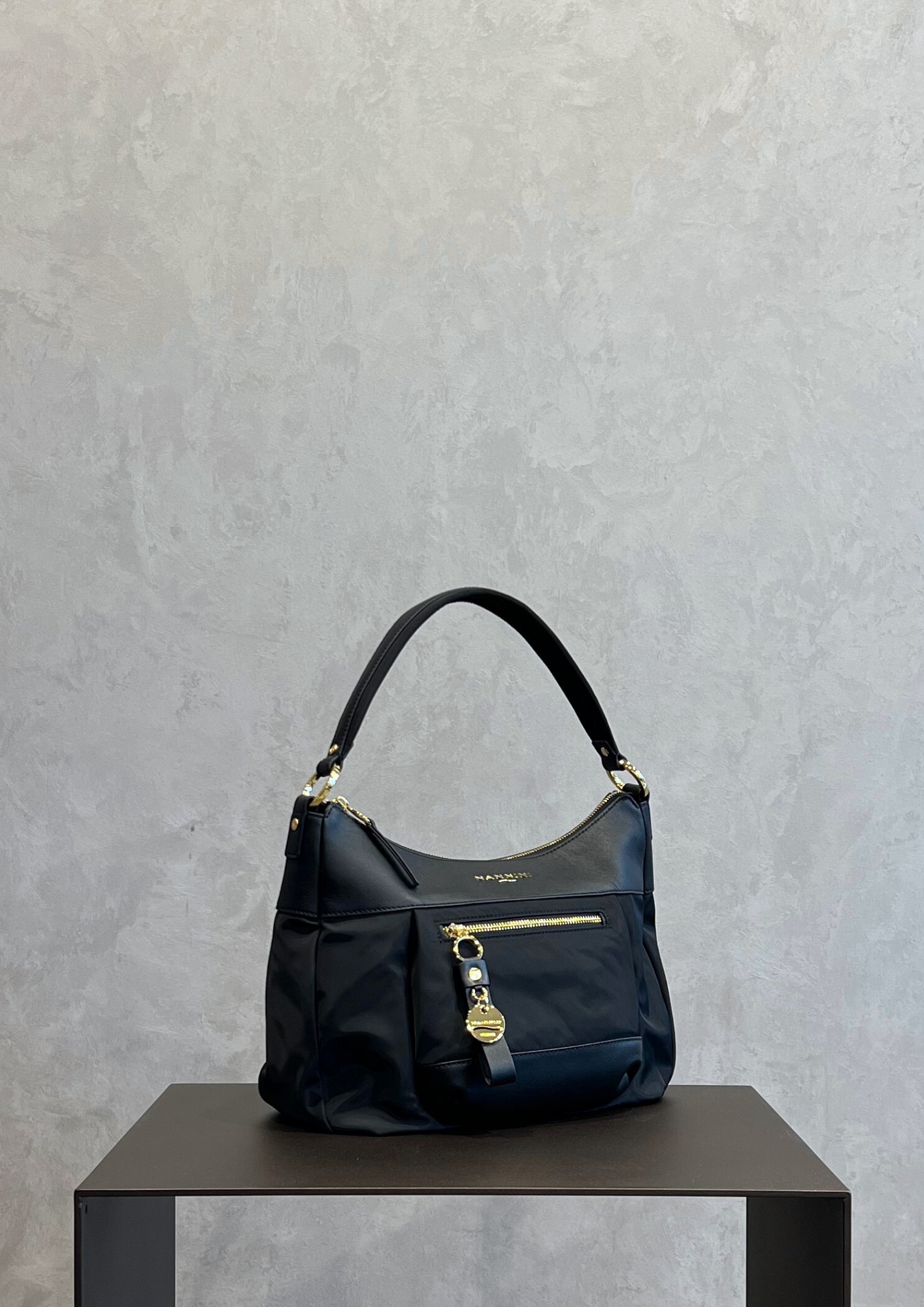 Borsa hobo Nannini Liberty in tessuto con tracolla