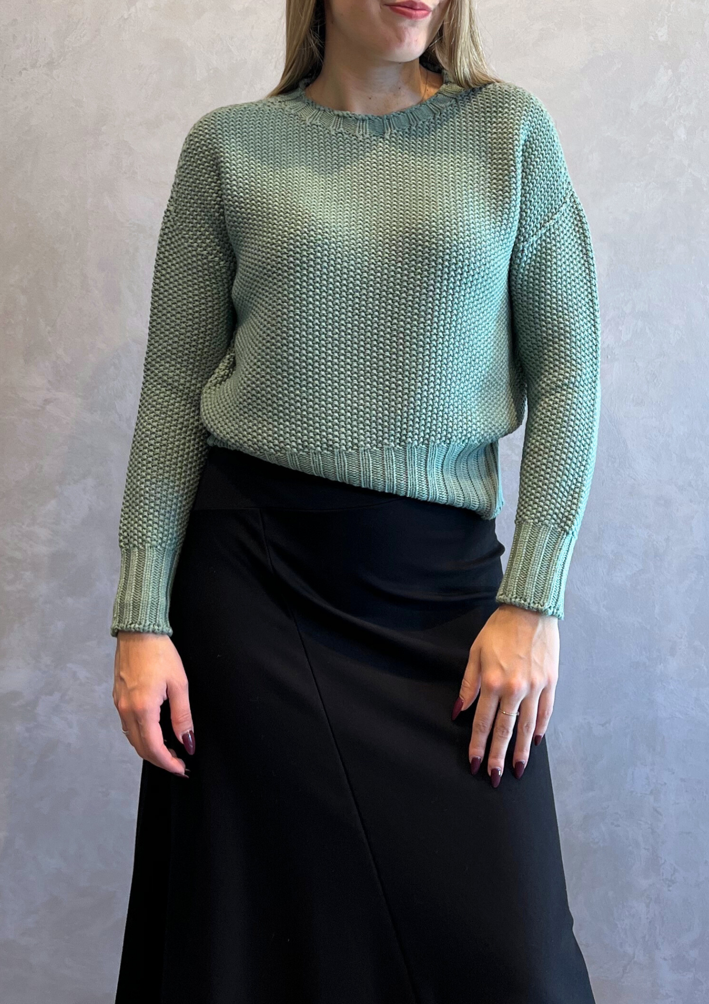 Maglioncino in pura lana vergine punto riso