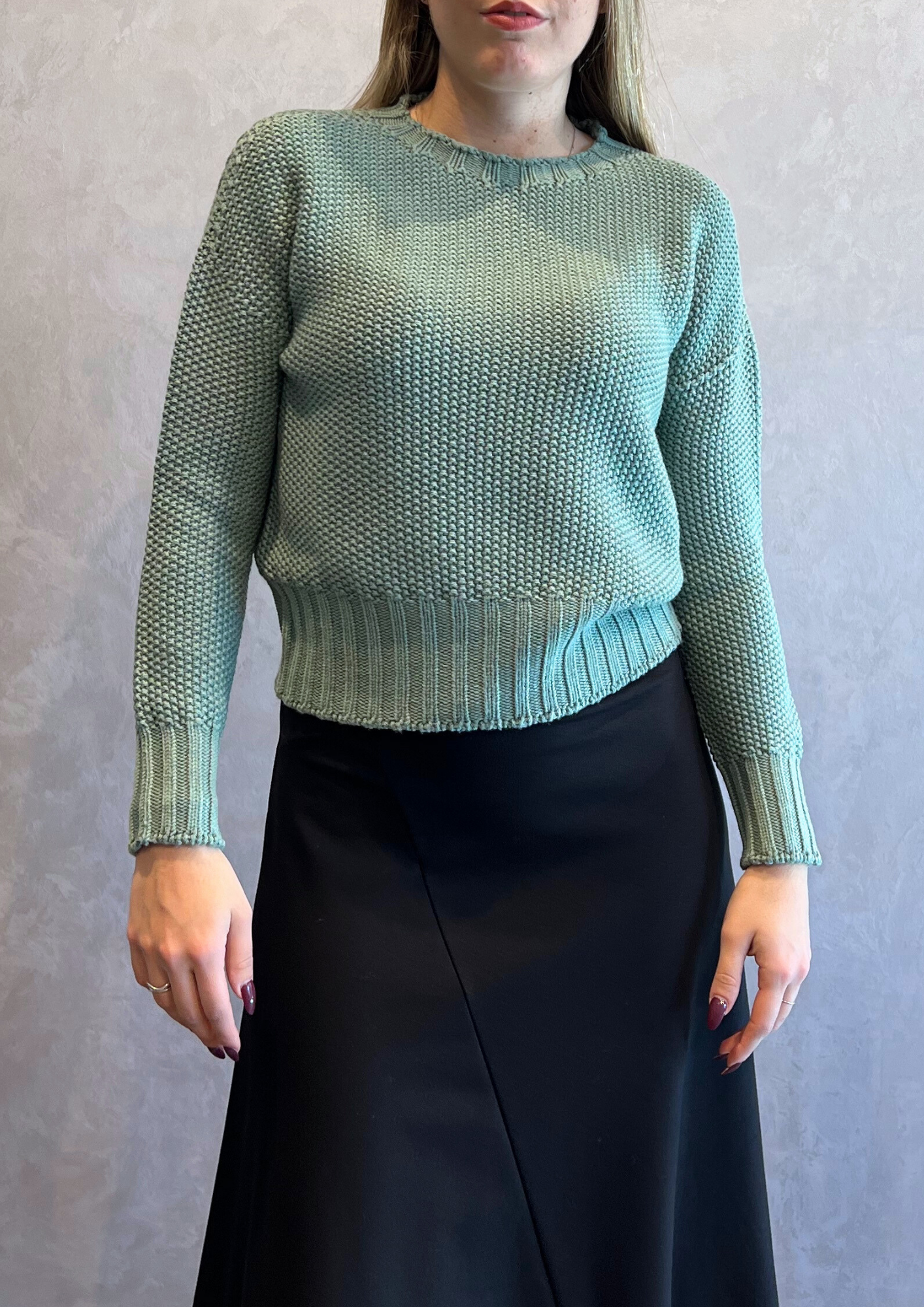 Maglioncino in pura lana vergine punto riso