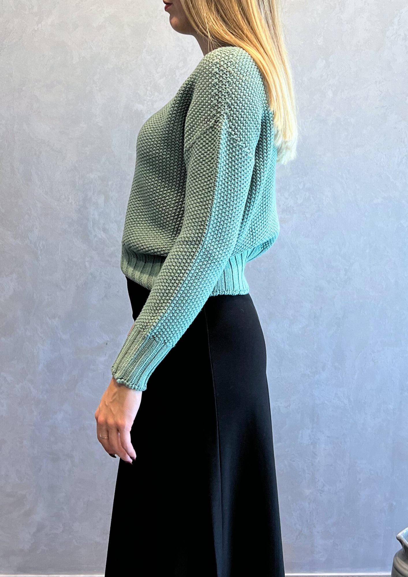 Maglioncino in pura lana vergine punto riso