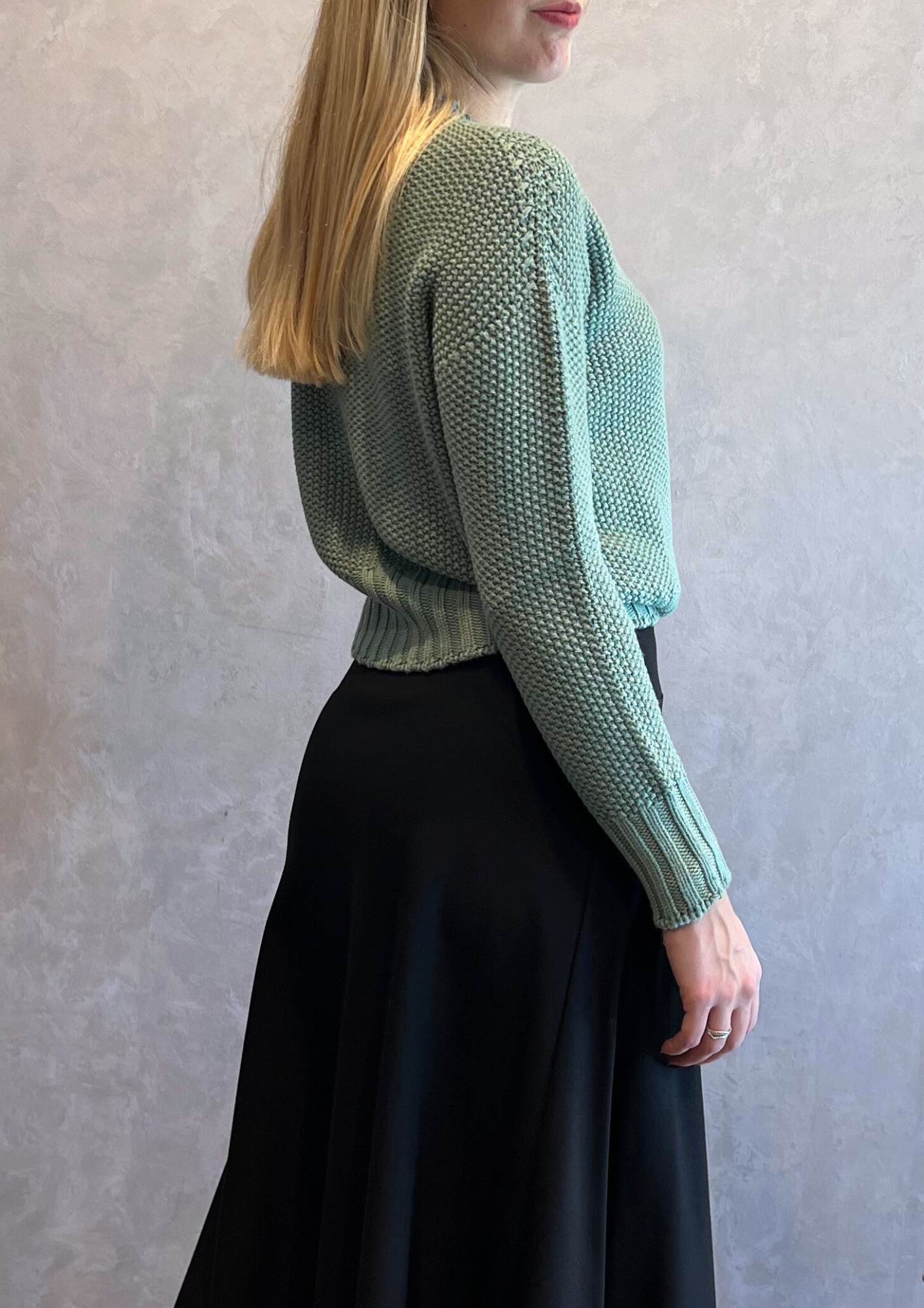 Maglioncino in pura lana vergine punto riso