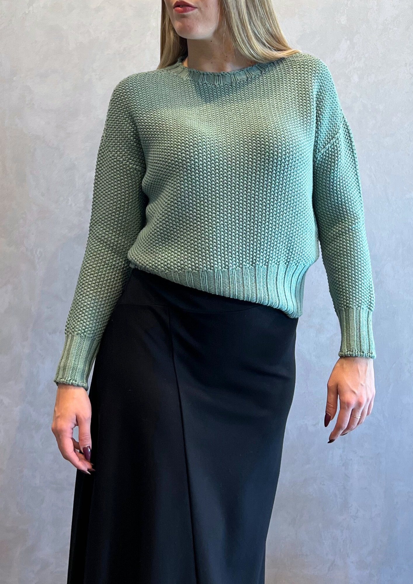 Maglioncino in pura lana vergine punto riso