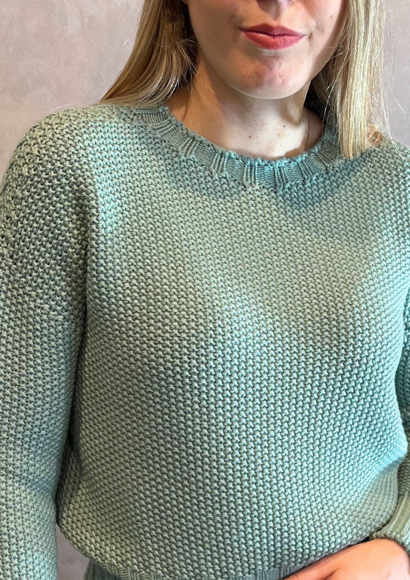 Maglioncino in pura lana vergine punto riso