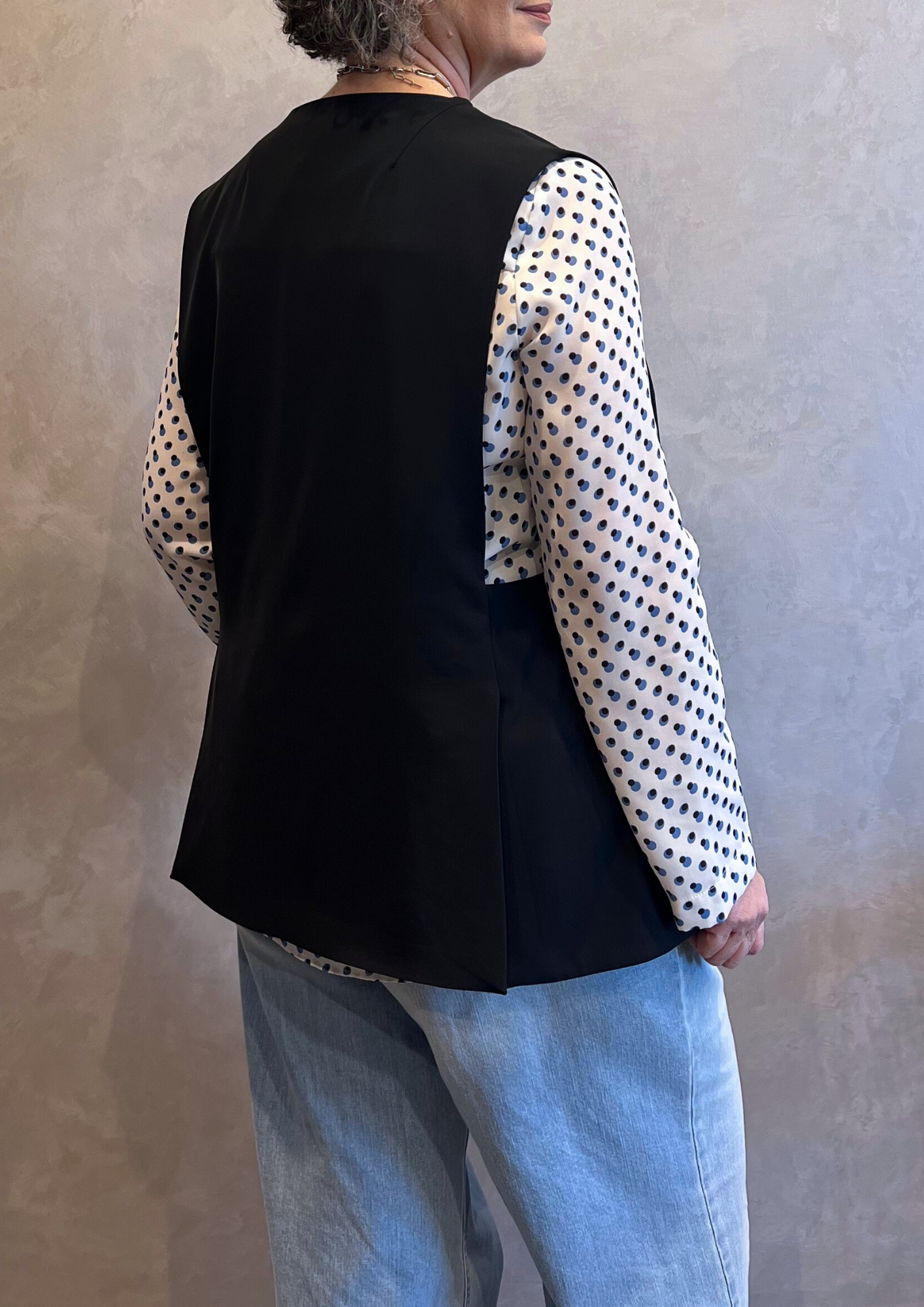 Gilet blazer con spacchetti