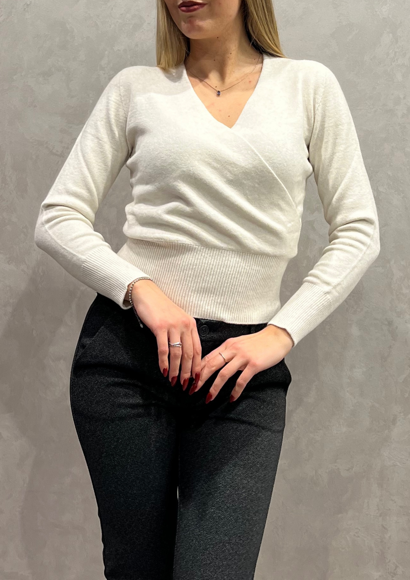 Maglia in Dolby incrociata