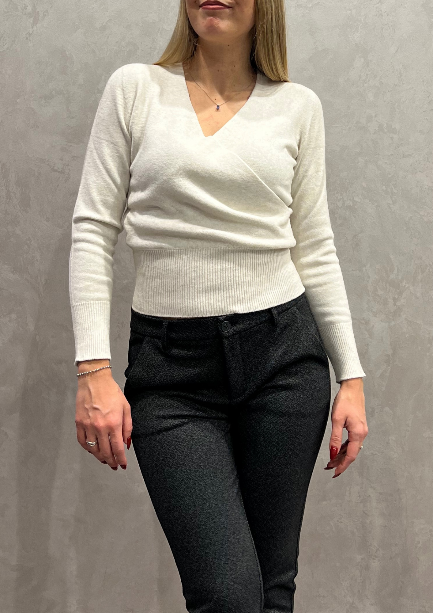 Maglia in Dolby incrociata