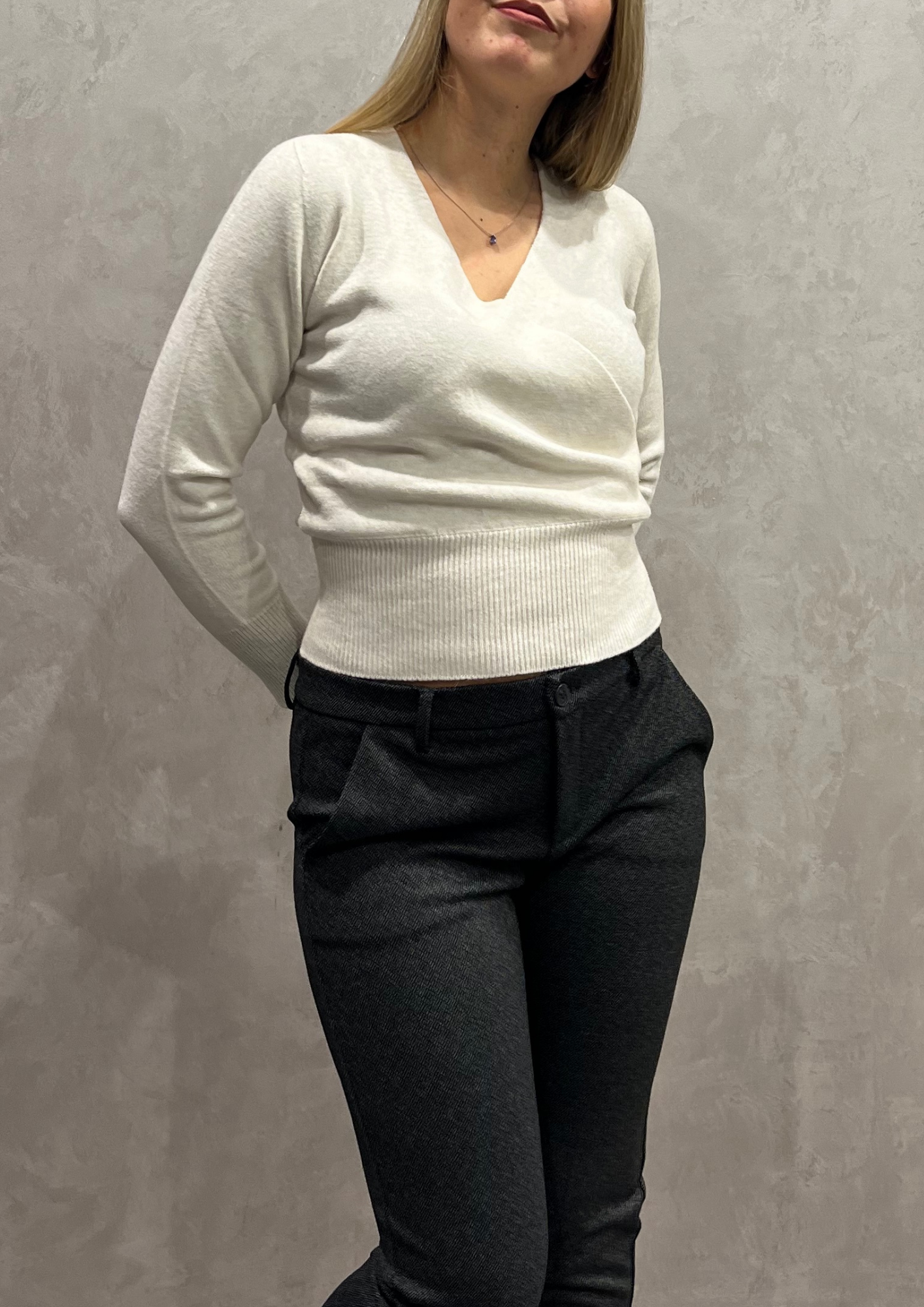 Maglia in Dolby incrociata