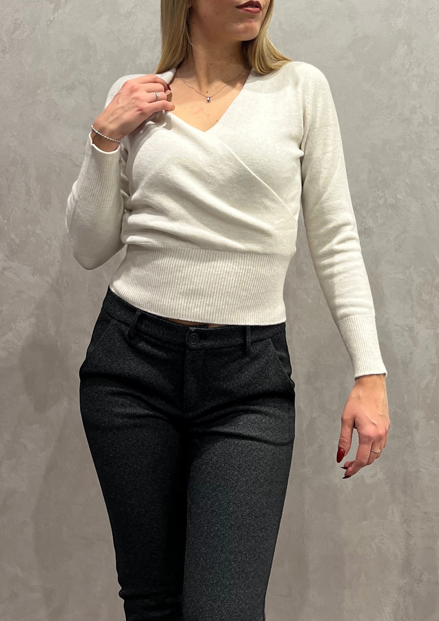 Maglia in Dolby incrociata