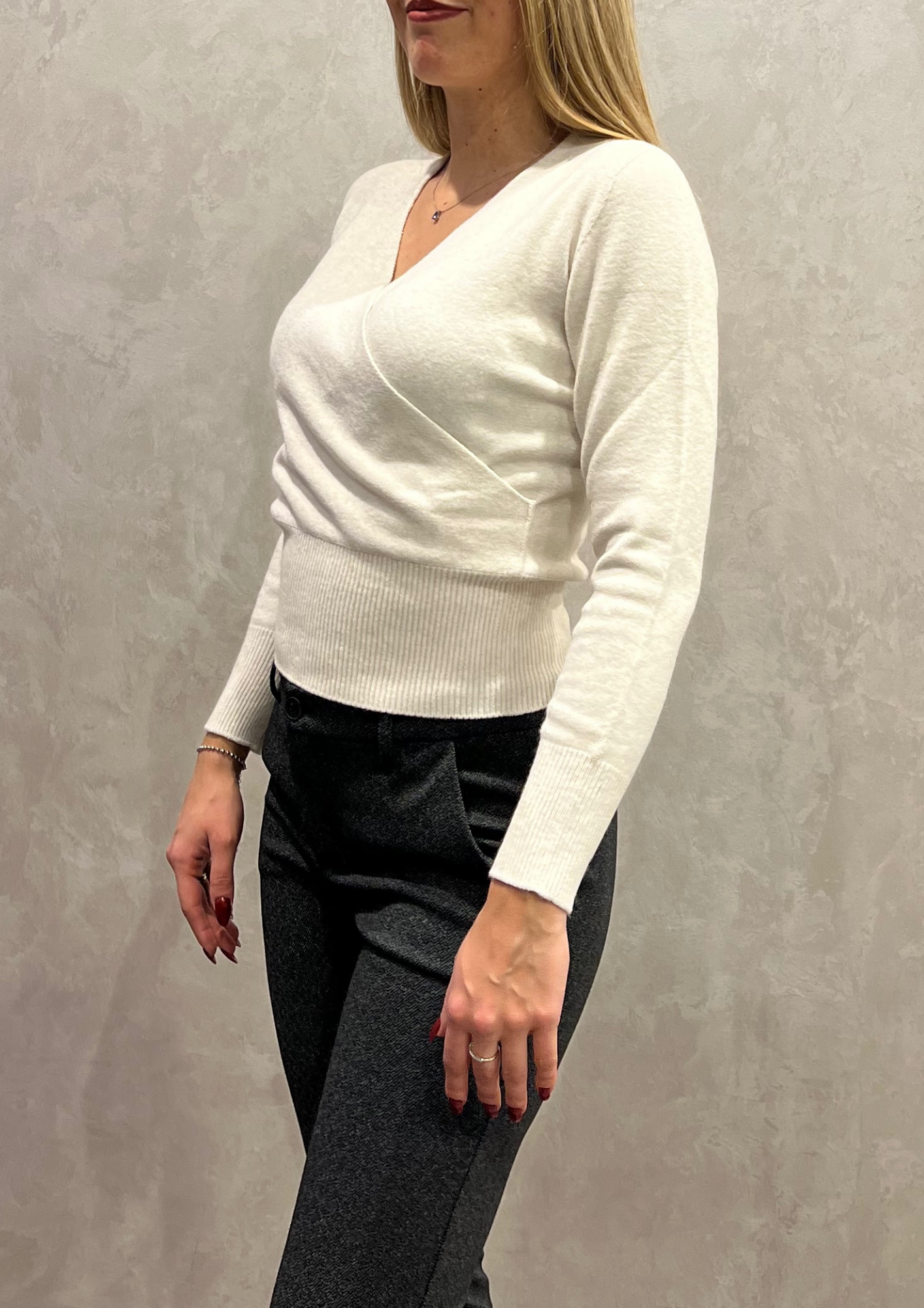 Maglia in Dolby incrociata