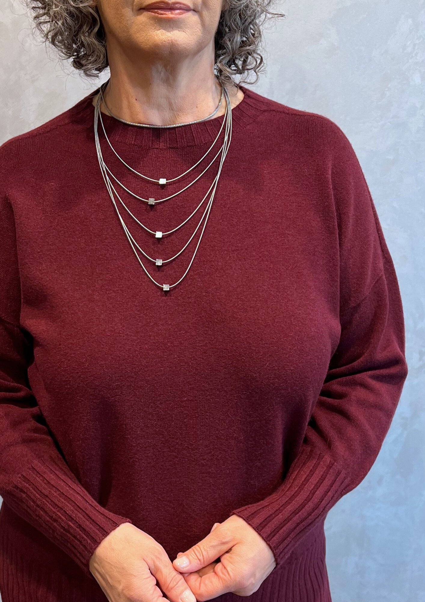 Maglia in Dolby over con spacchetti