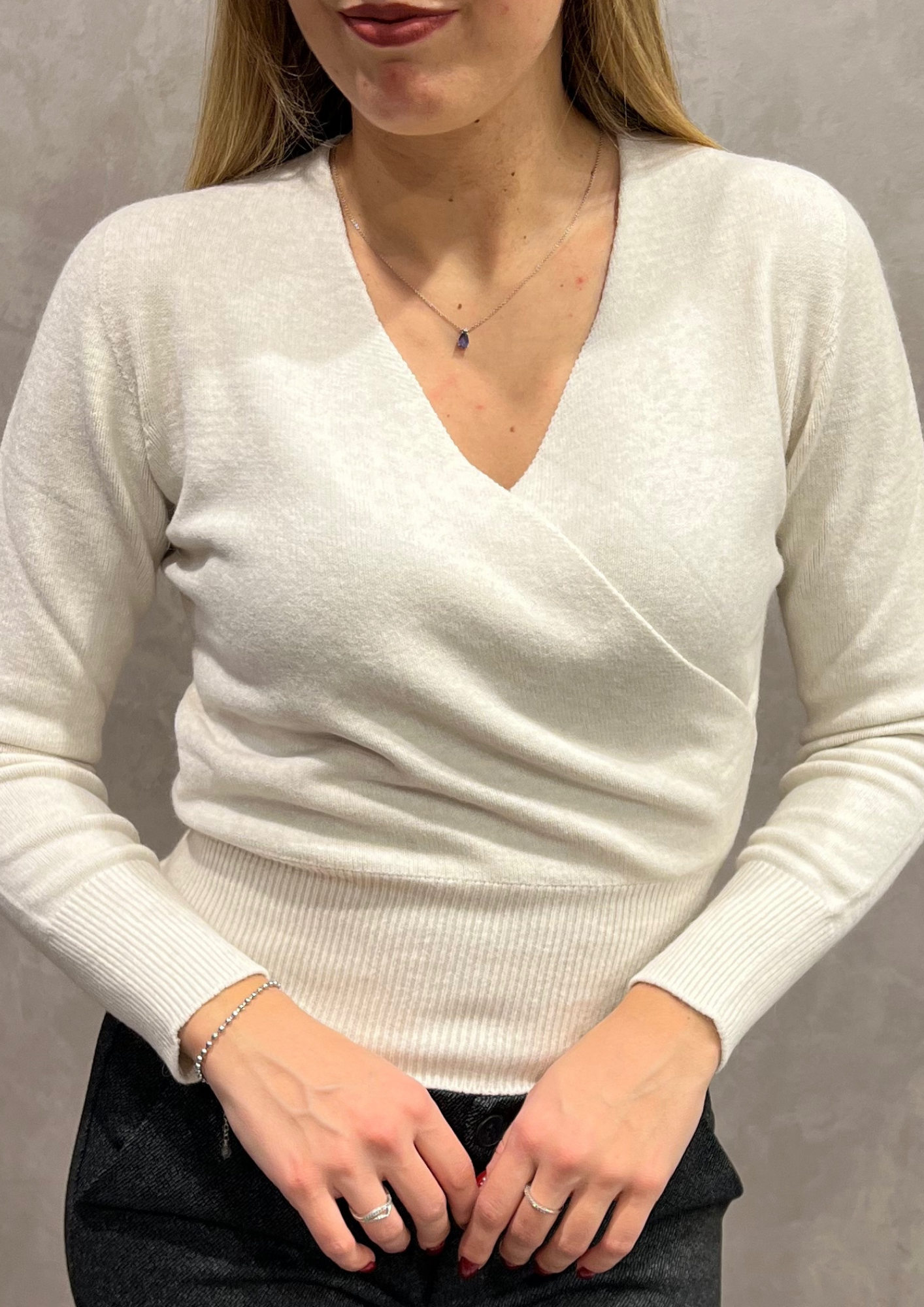 Maglia in Dolby incrociata