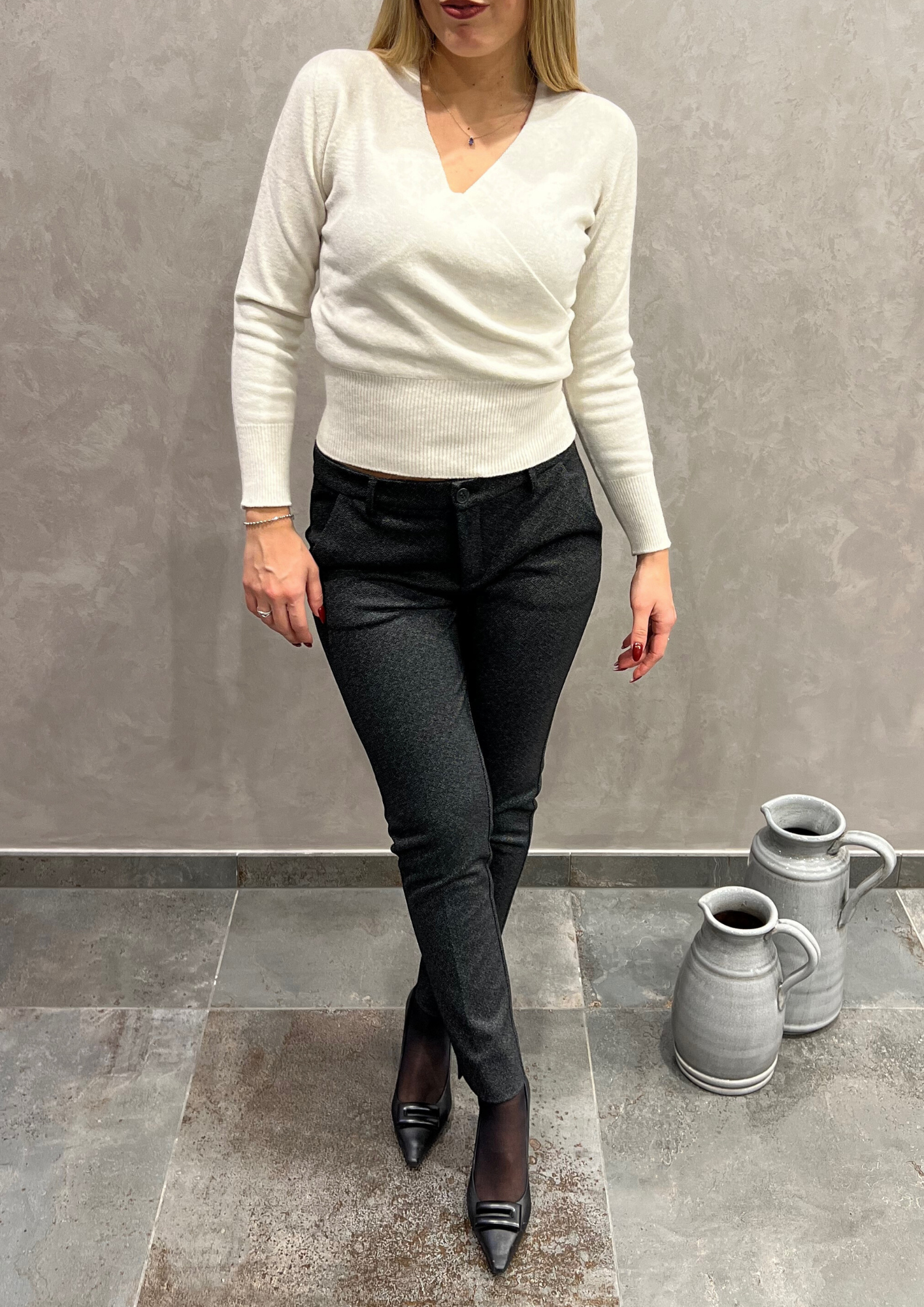 Maglia in Dolby incrociata