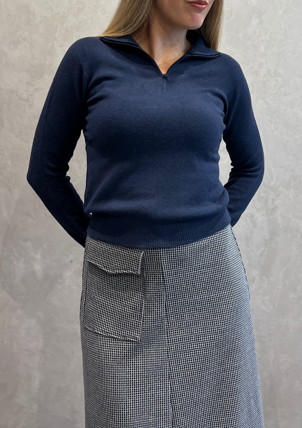 Maglia in Dolby colletto zip