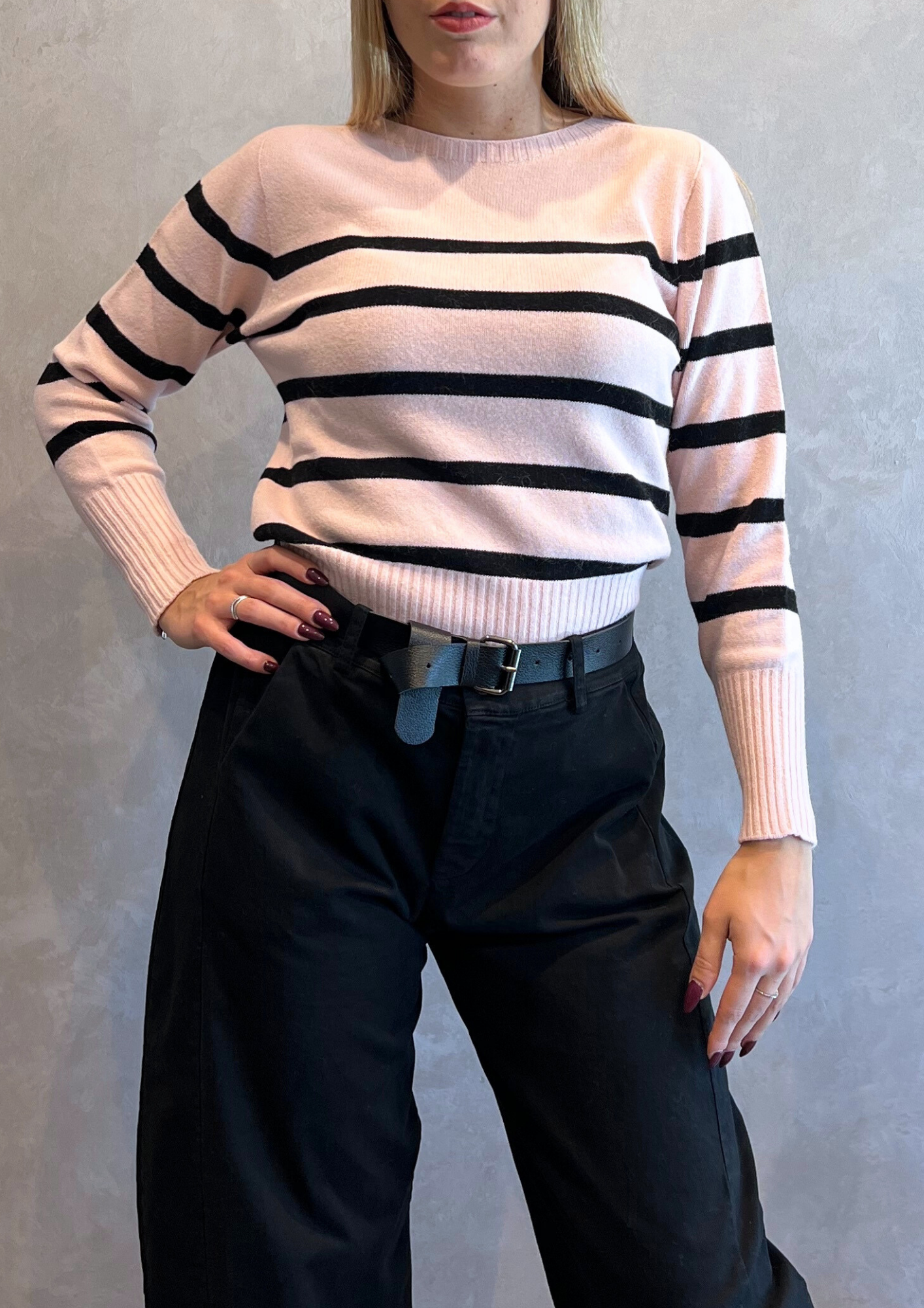 Maglia in Dolby lineata a righe