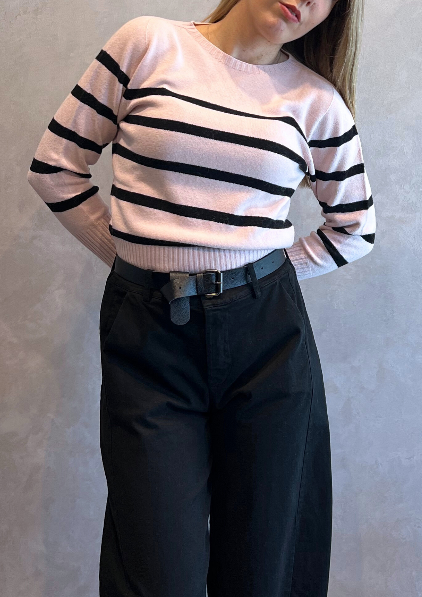 Maglia in Dolby lineata a righe