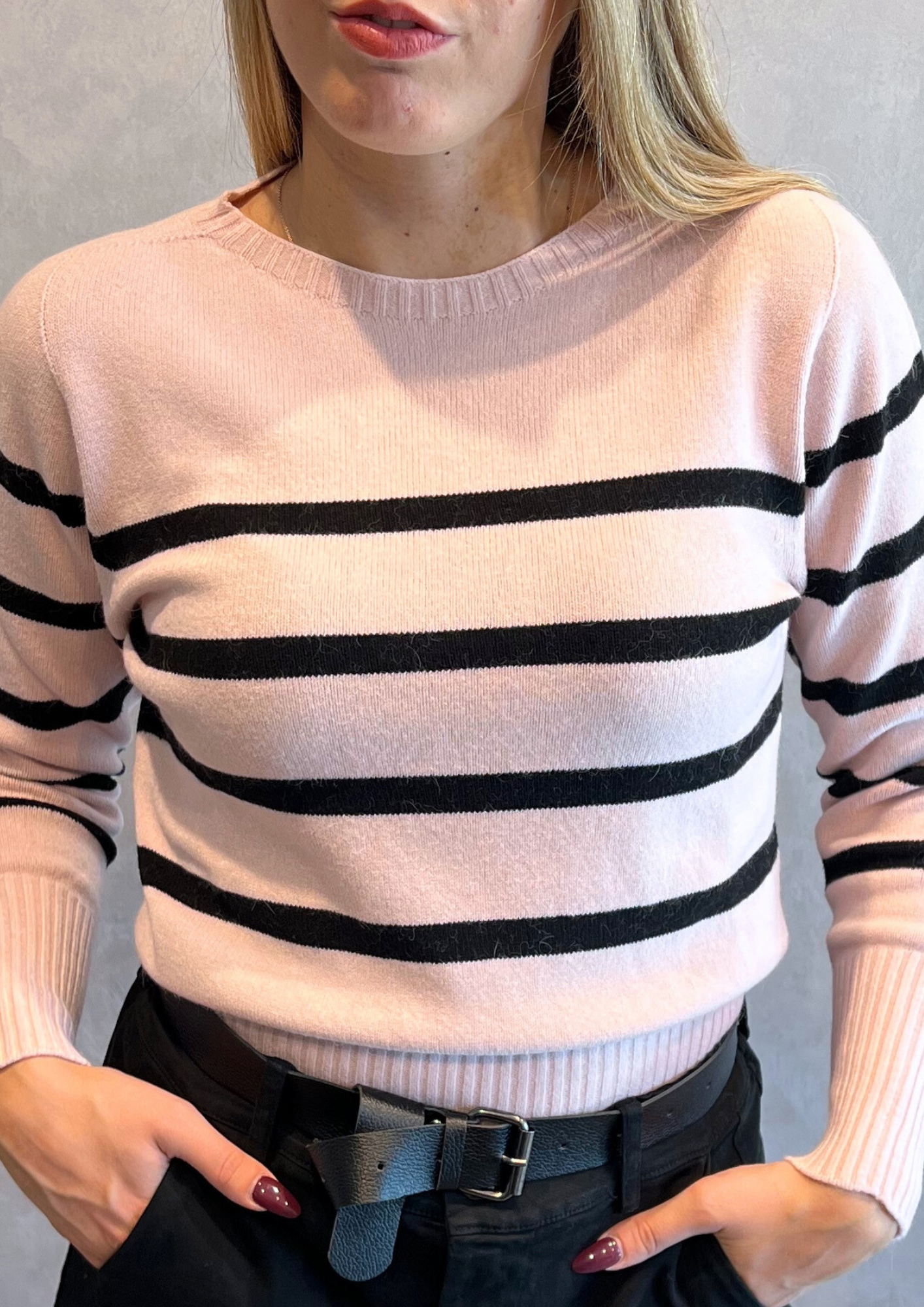 Maglia in Dolby lineata a righe