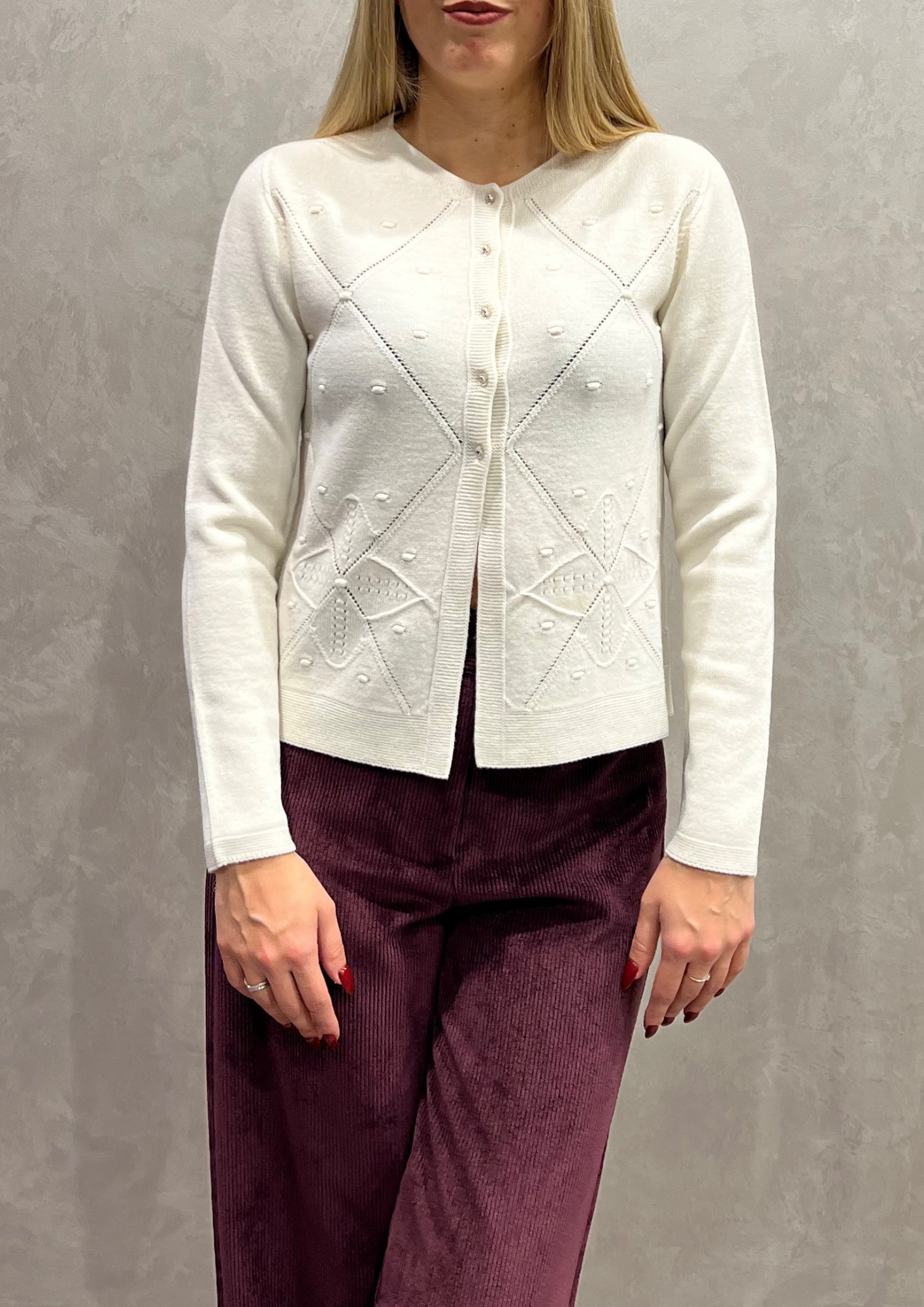 Golfino in pura lana vergine motivo montagna