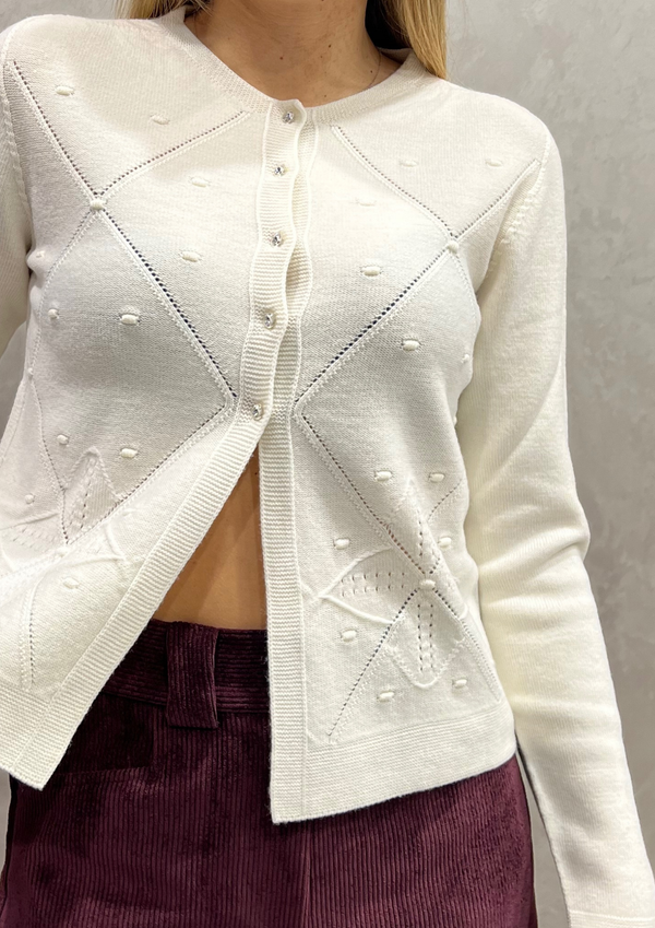 Golfino in pura lana vergine motivo montagna