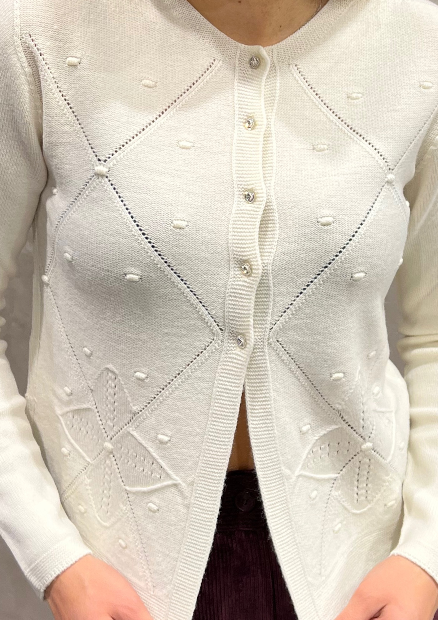 Golfino in pura lana vergine motivo montagna