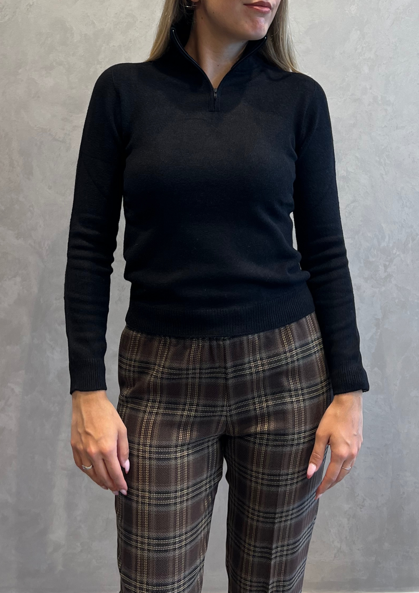 Maglia in Dolby colletto zip