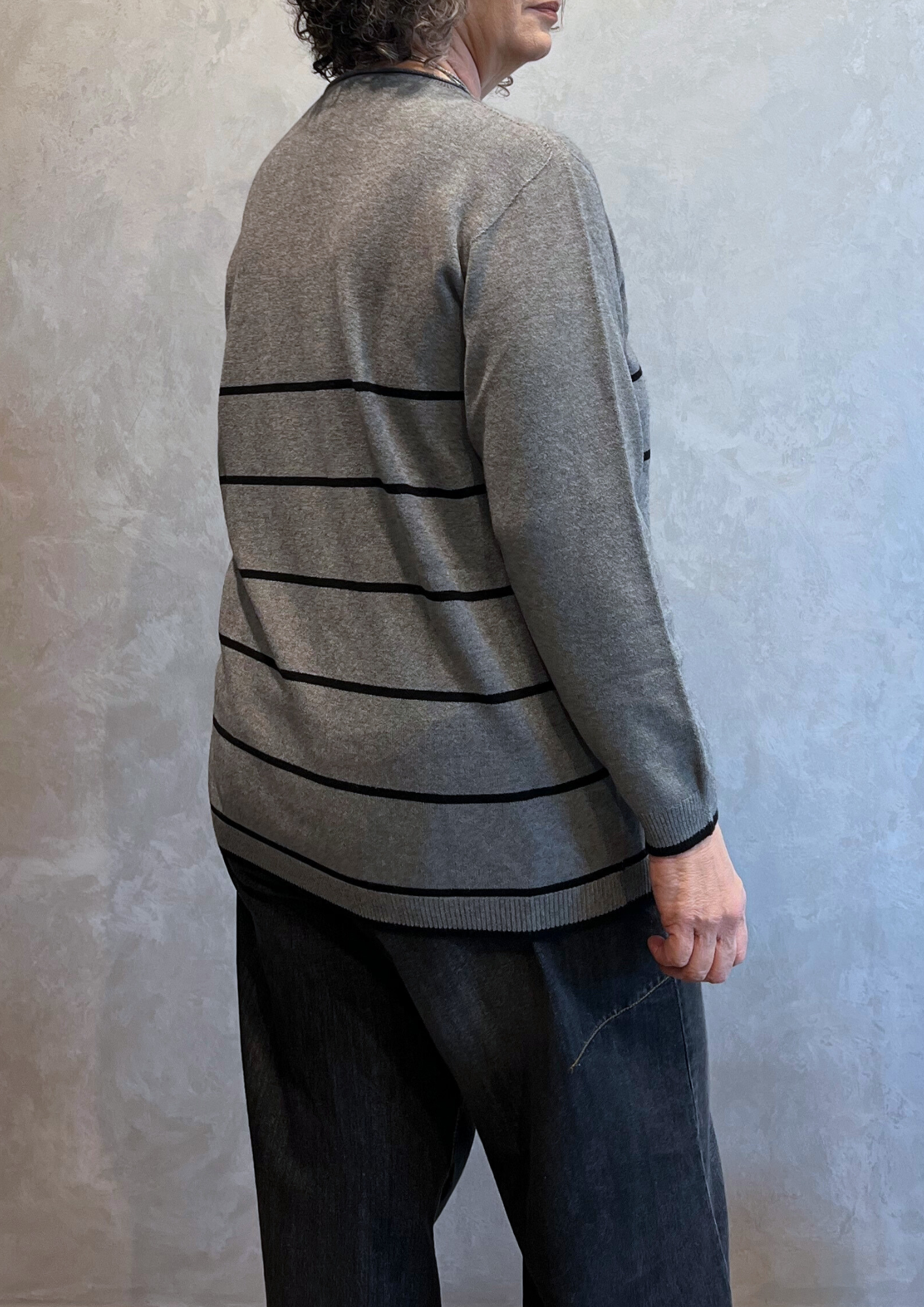 Maglia in Dolby over a righe