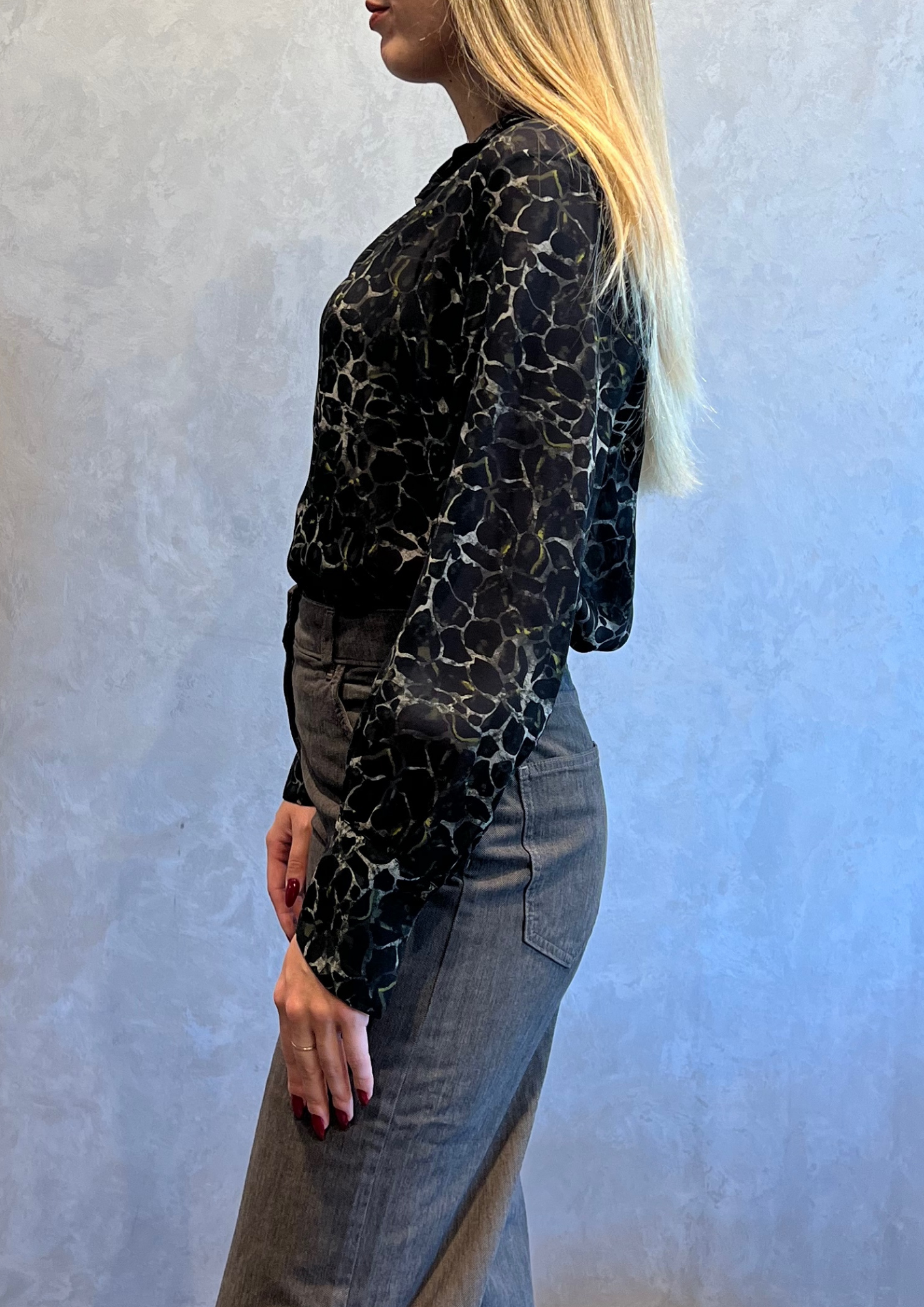 Camicia 100% viscosa stampa animalier