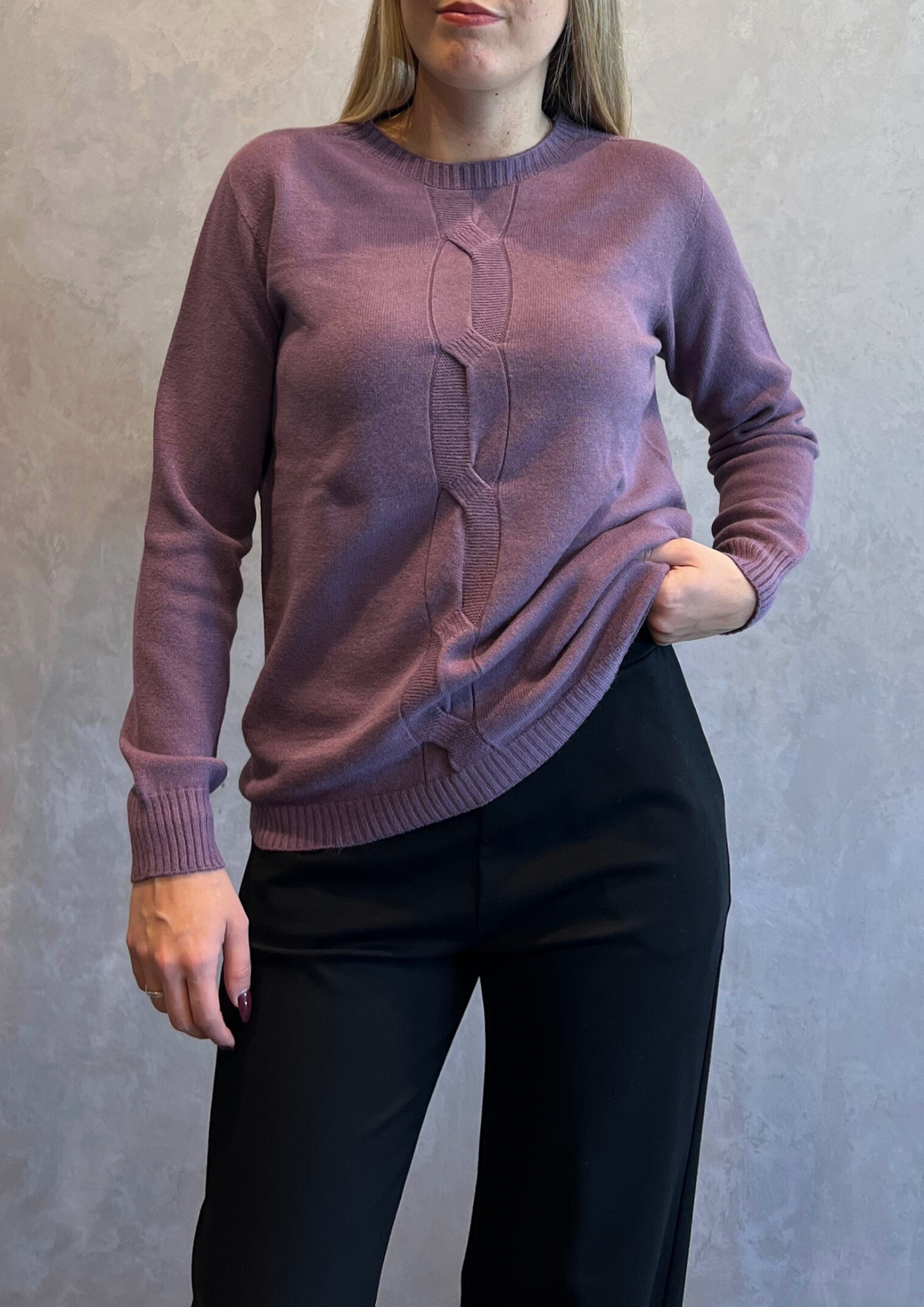 Maglia in Dolby con treccia