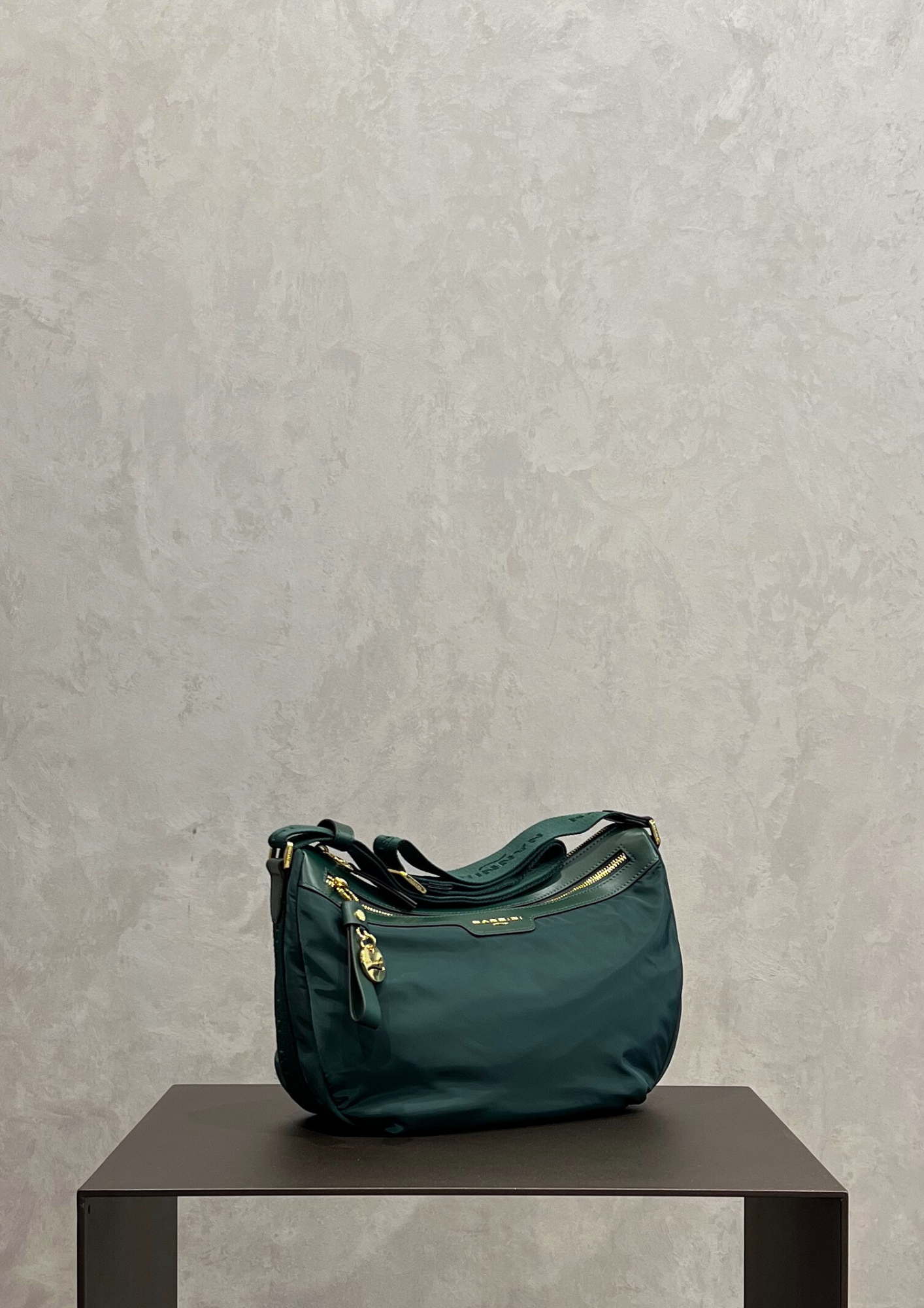 Borsa mezzaluna Nannini Liberty in tessuto