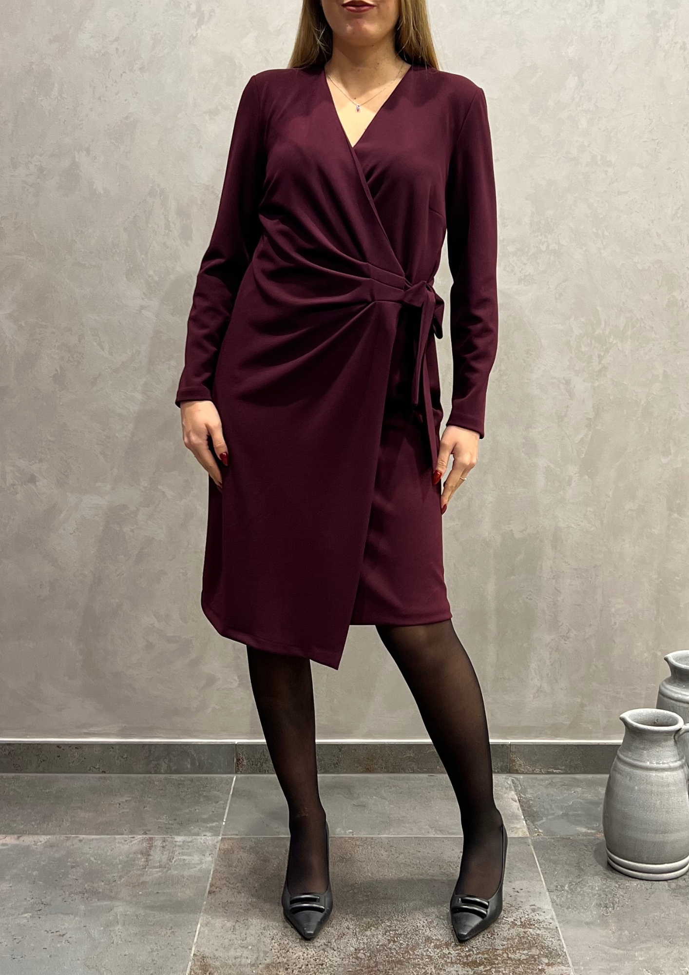 Abito fluido a portafoglio