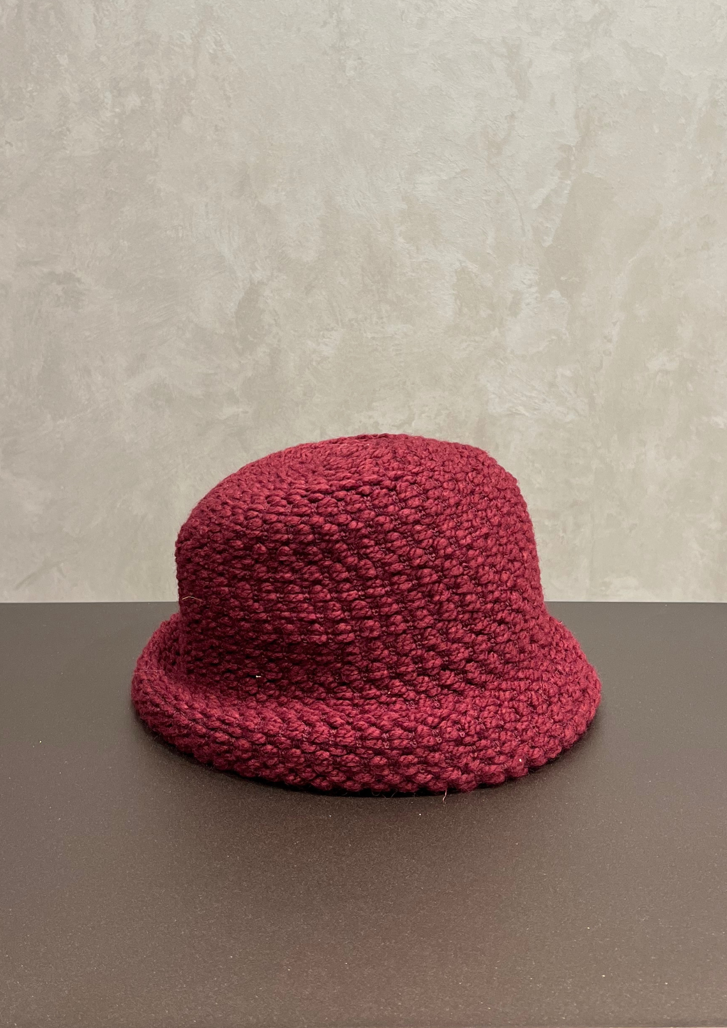 Cappello bucket bouclé misto lana