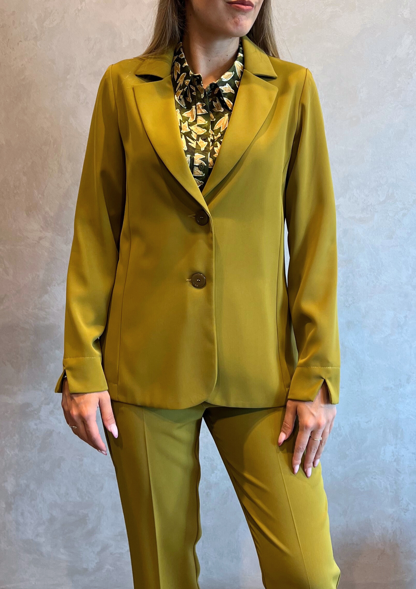 Giacca blazer sfiancata in cady