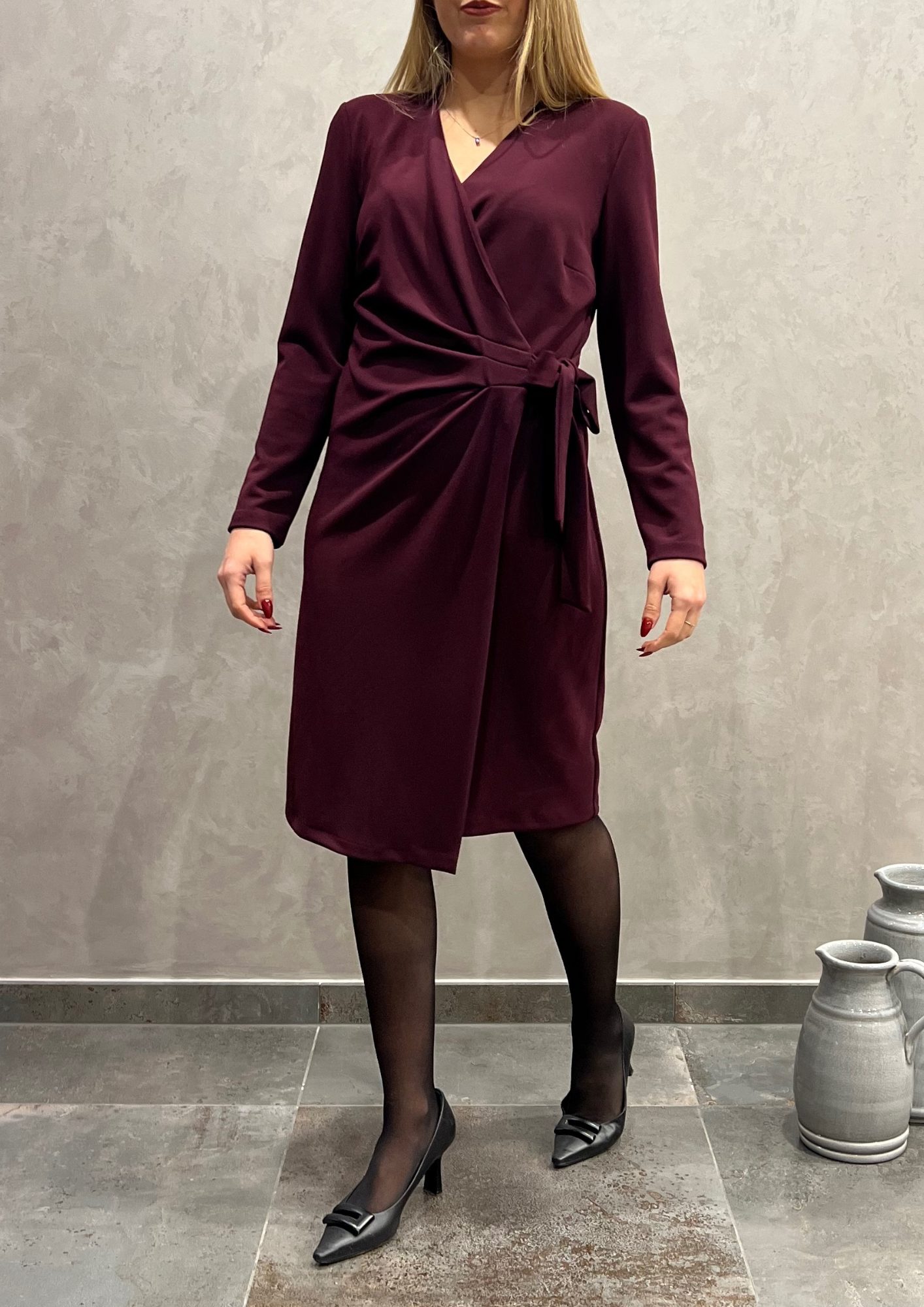 Abito fluido a portafoglio