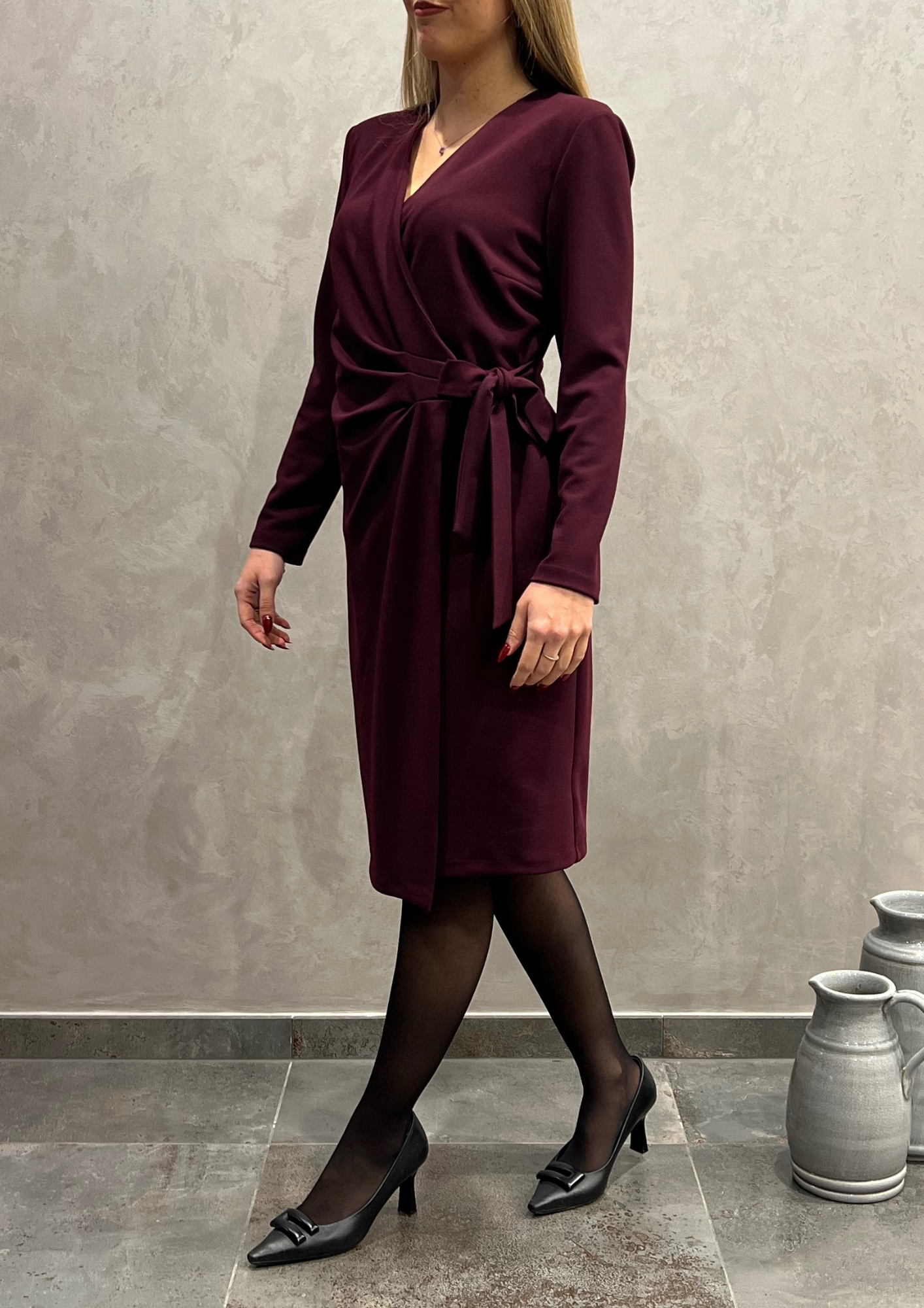 Abito fluido a portafoglio