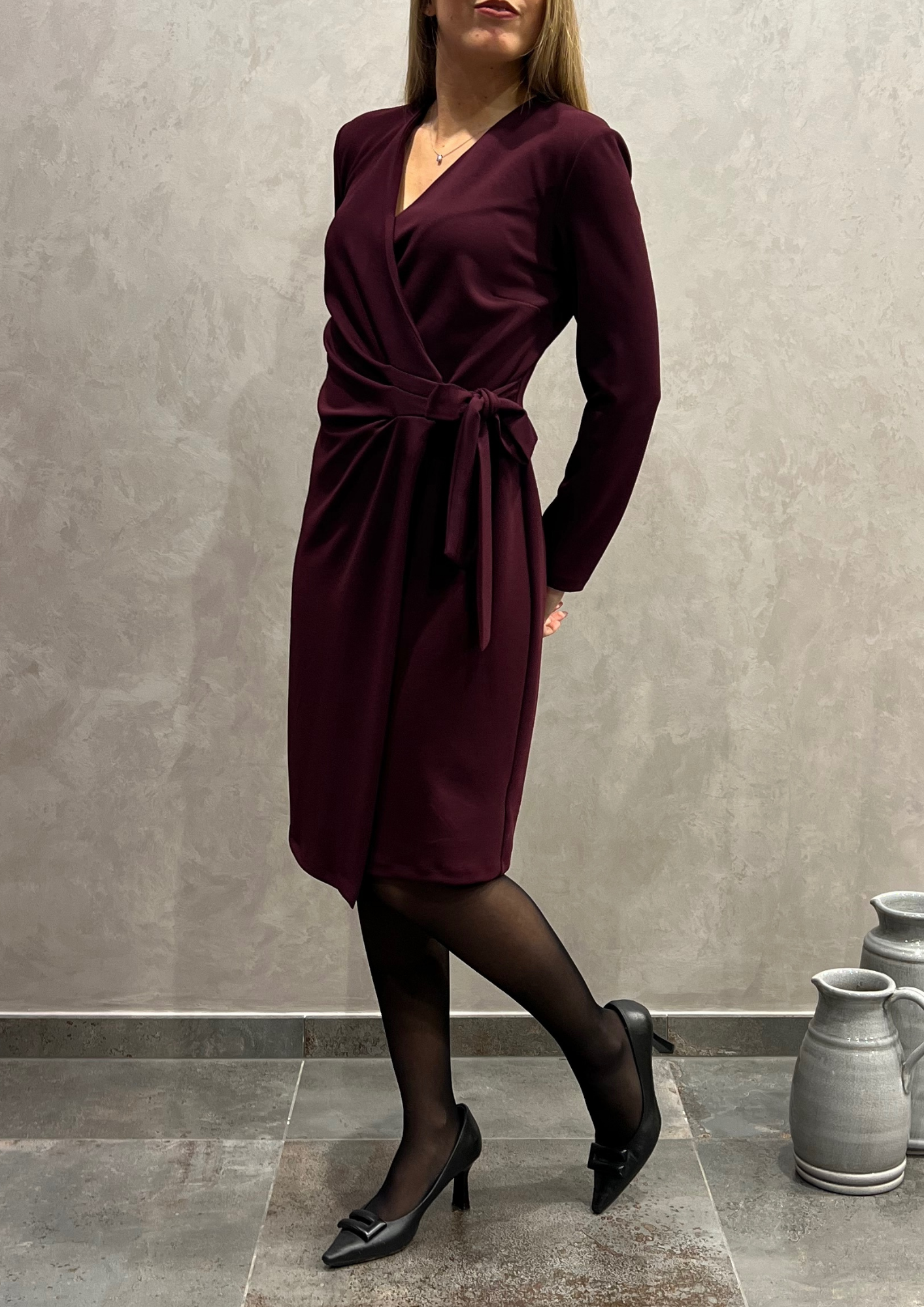 Abito fluido a portafoglio