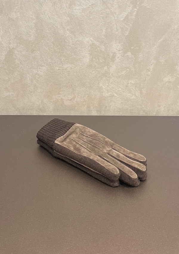 Guanti donna scamosciati con pile interno